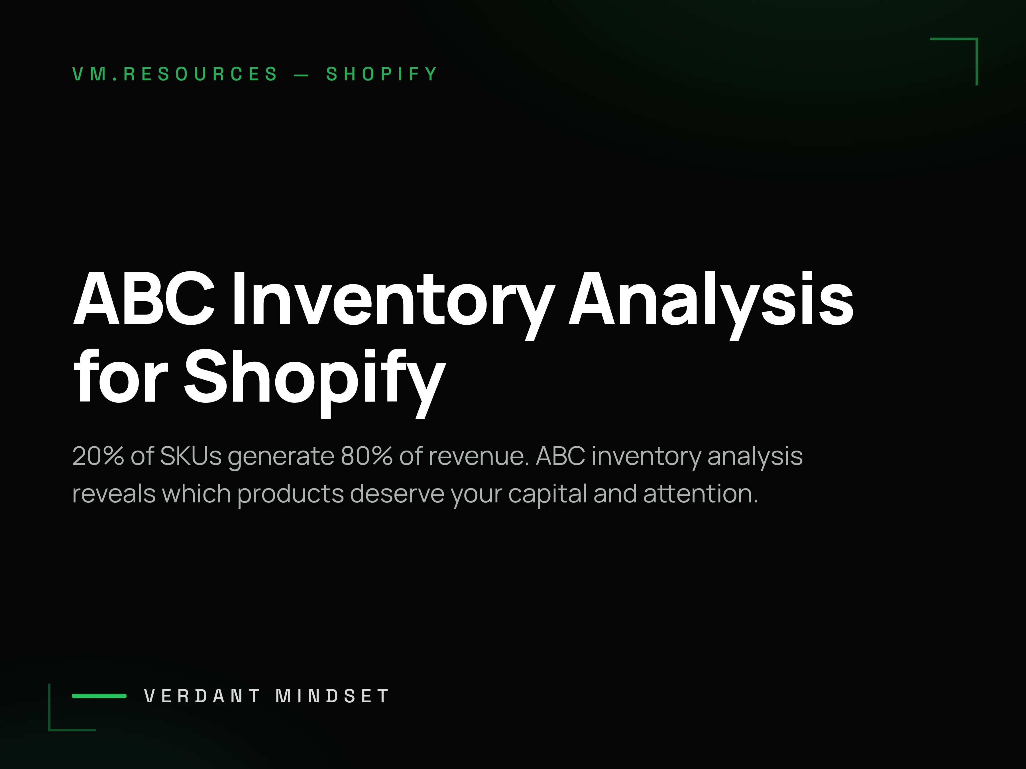 ABC Inventory Analysis for Shopify: Prioritize Stock, Cut Dead Weight