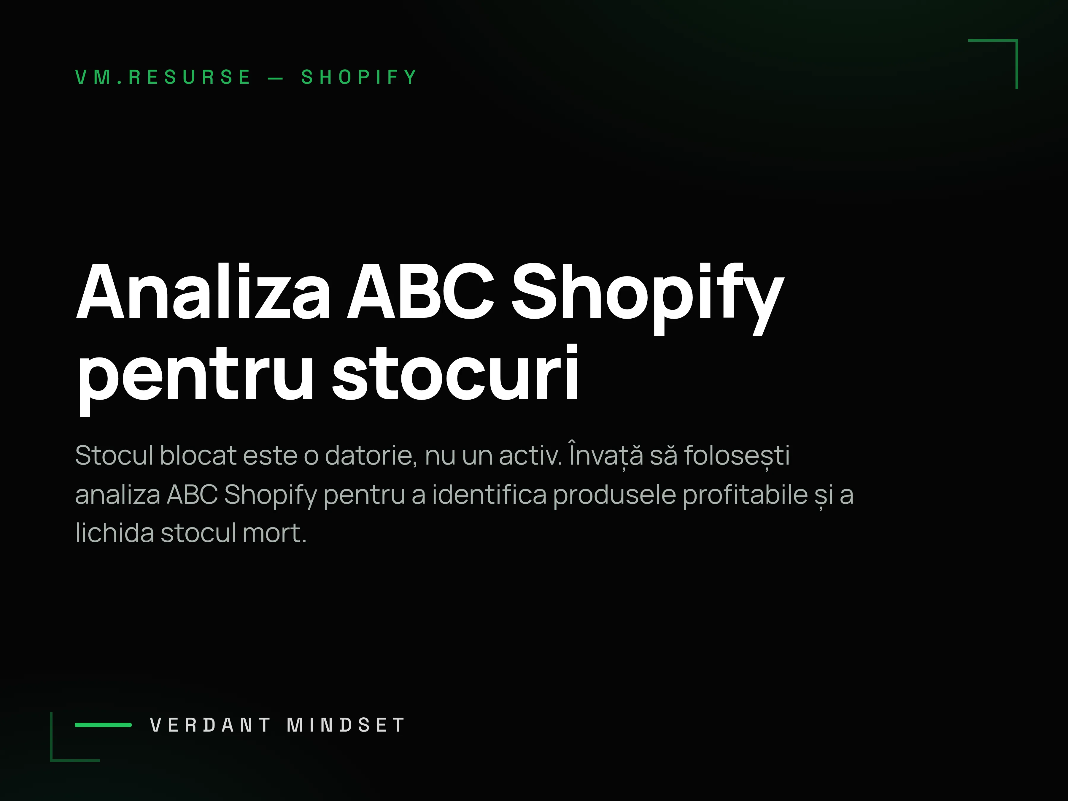 Cum scapi de stocul mort cu analiza ABC în Shopify