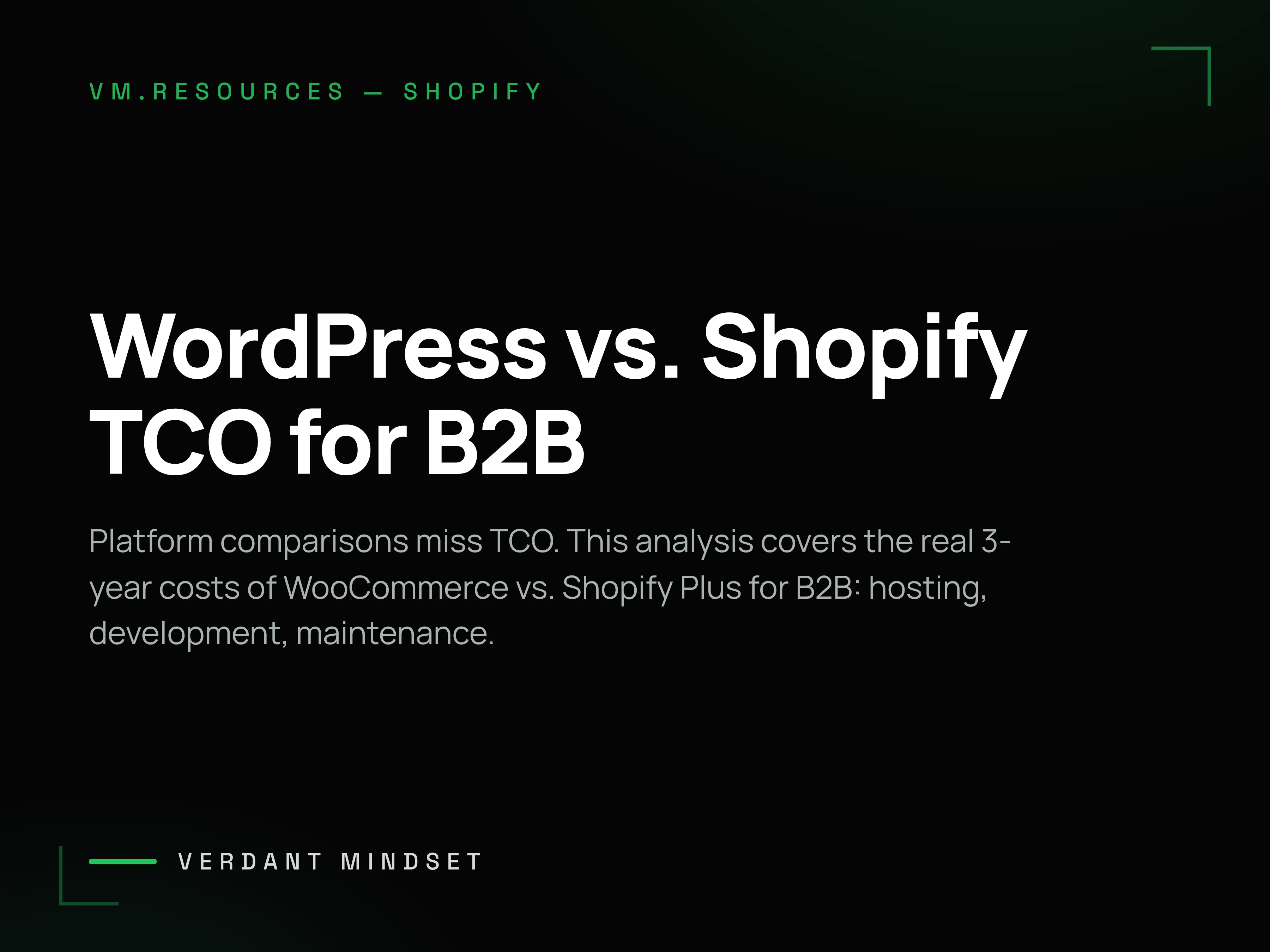 WordPress vs. Shopify TCO Analysis for B2B: The Real 3-Year Cost