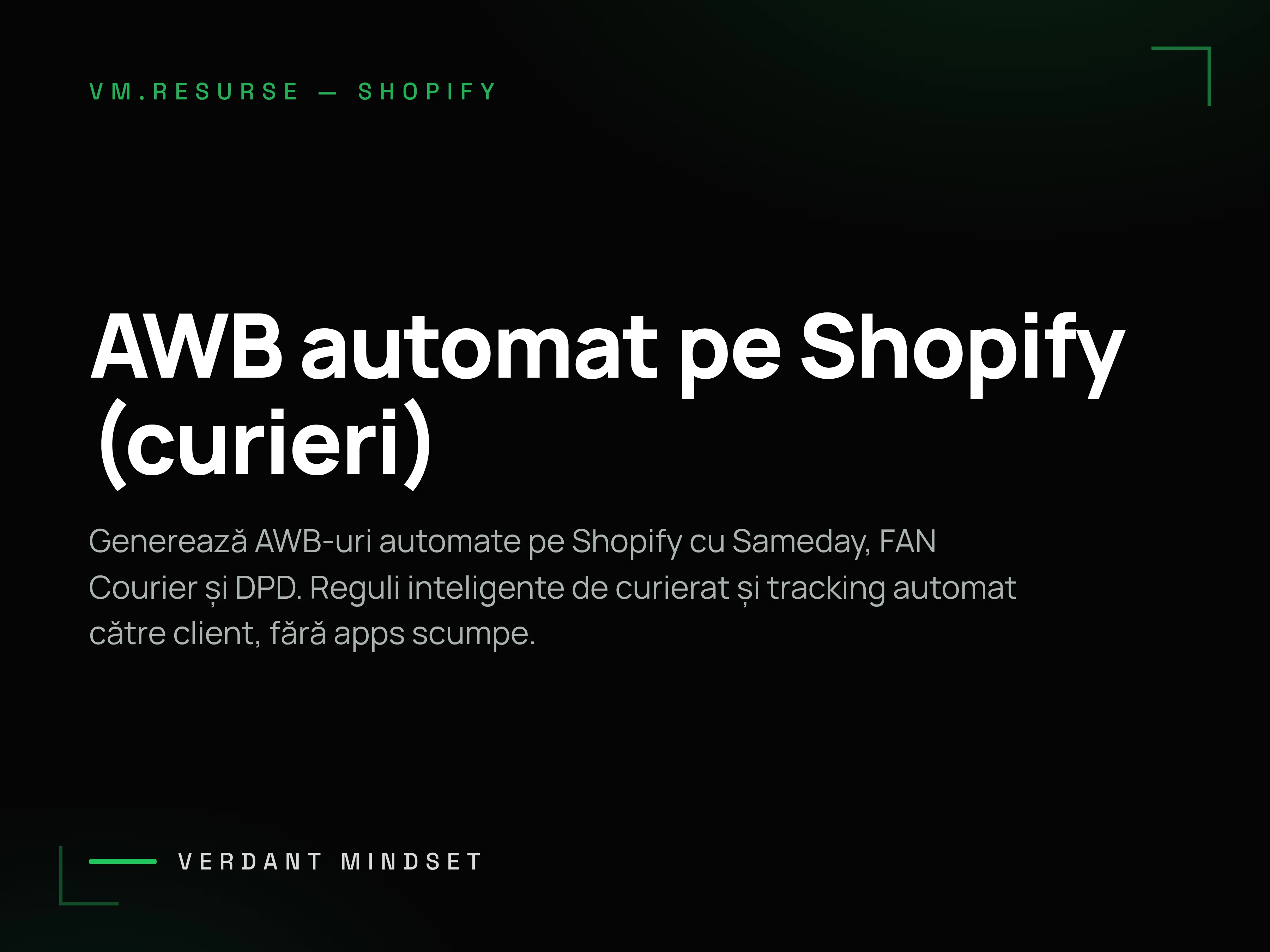 Cum elimini munca manuală din logistică — AWB-uri automate pe Shopify