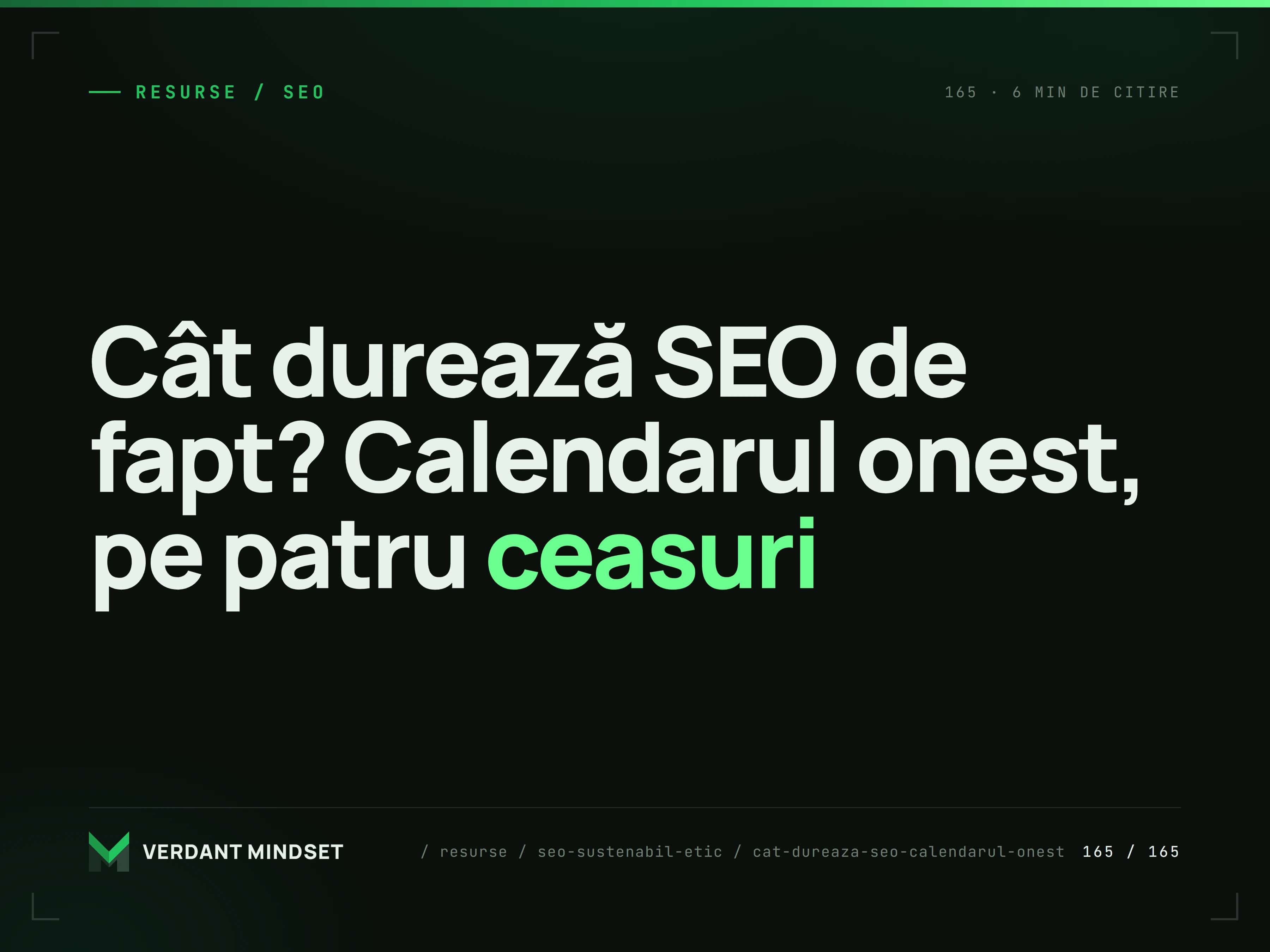 Cât durează SEO de fapt? Calendarul onest, pe patru ceasuri