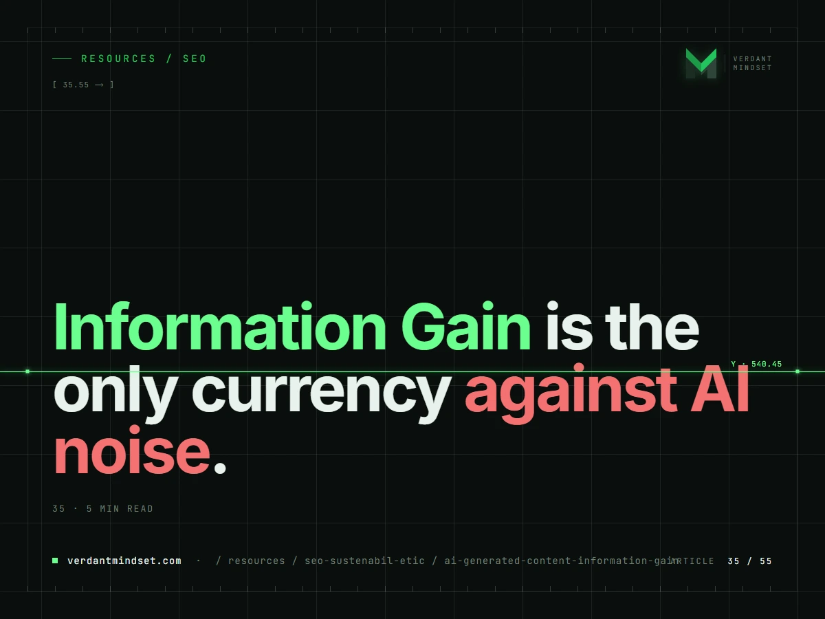 AI-Generated Content and Information Gain: Where the Line Is in 2026