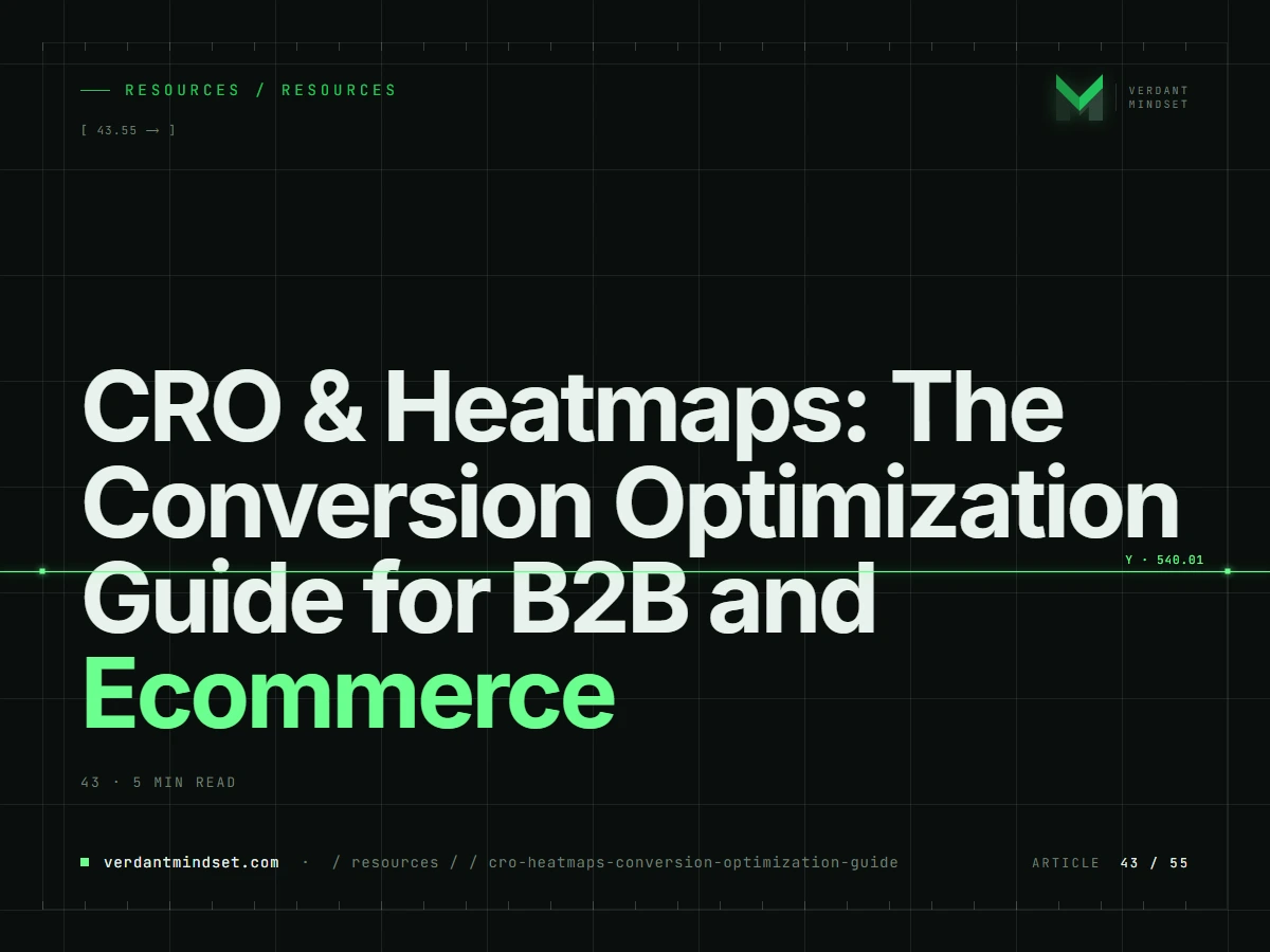 CRO & Heatmaps: The Conversion Optimization Guide for B2B and Ecommerce