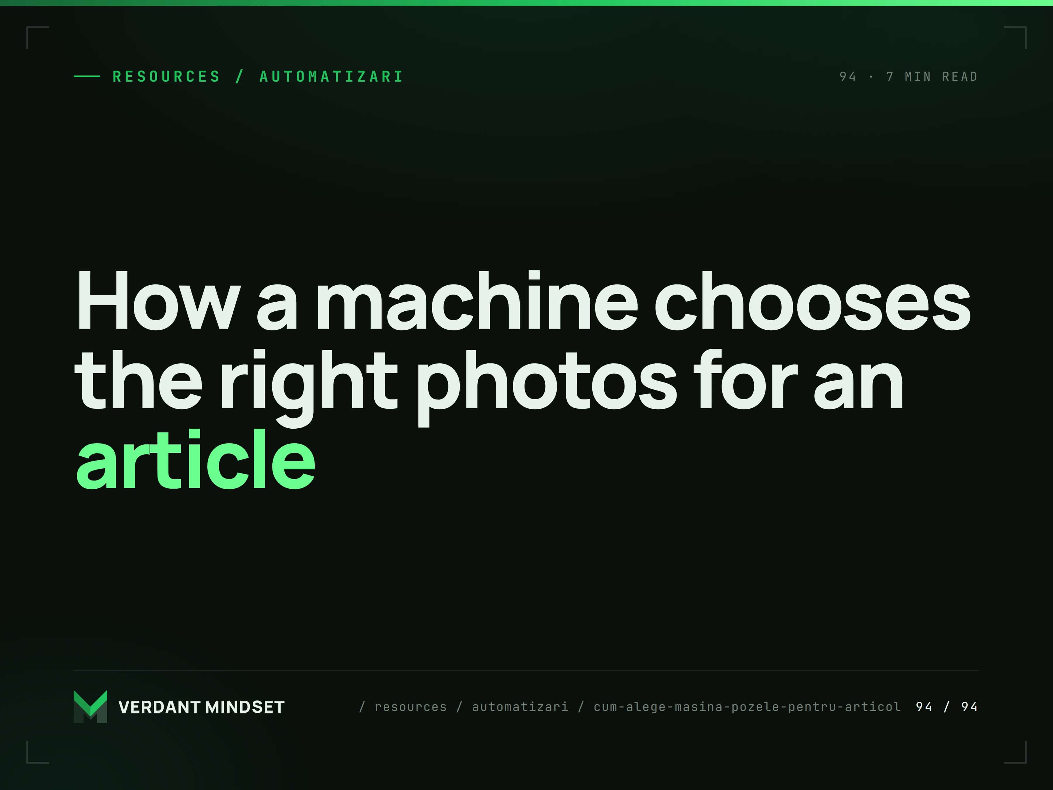 How a machine chooses the right photos for an article