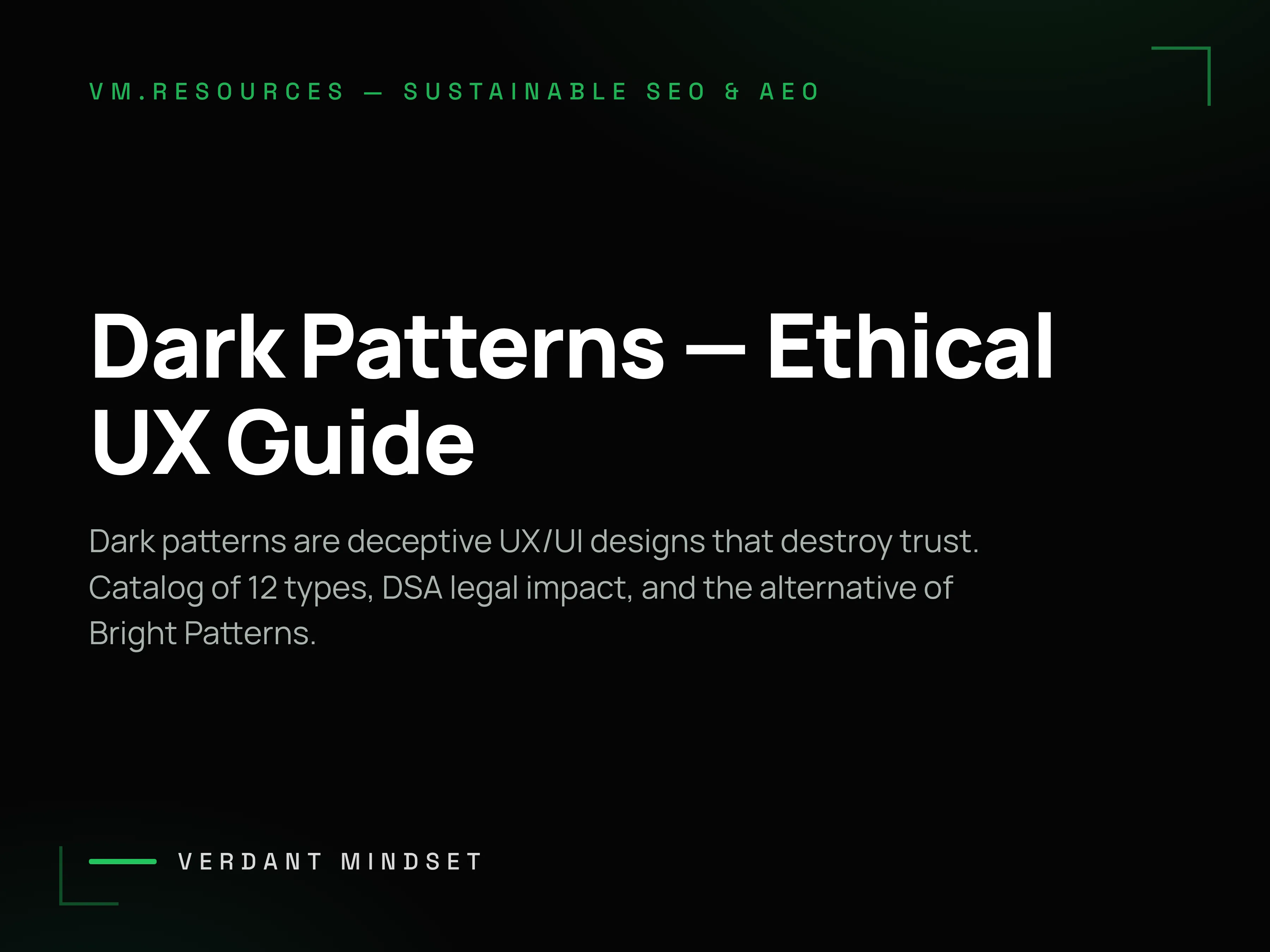 Dark Patterns — UX Guide and Ethical Alternatives