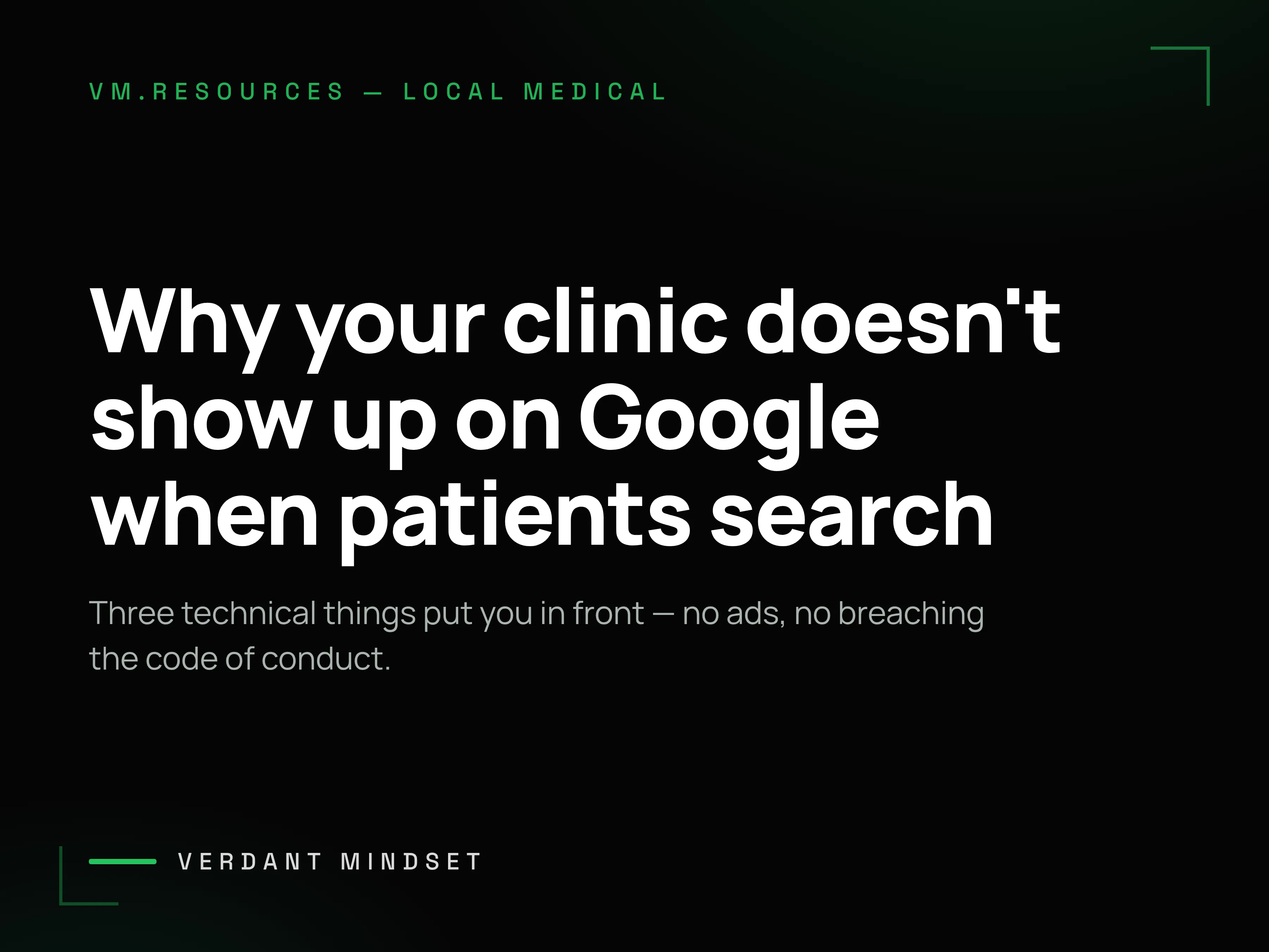 Why your clinic doesn’t show up on Google when patients search (and how to rank first)