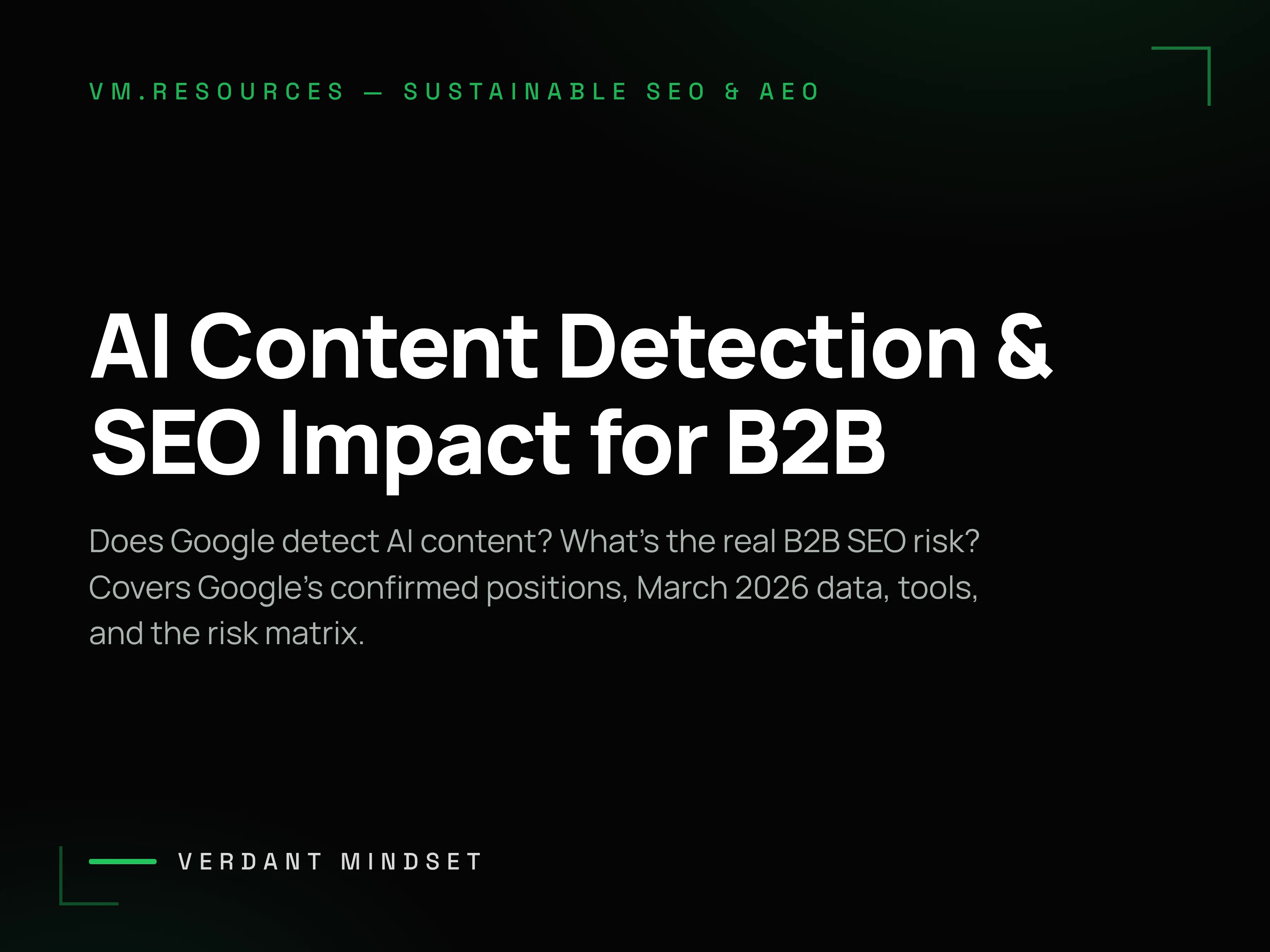 AI Content Detection and SEO Impact for B2B: What the Data Actually Shows
