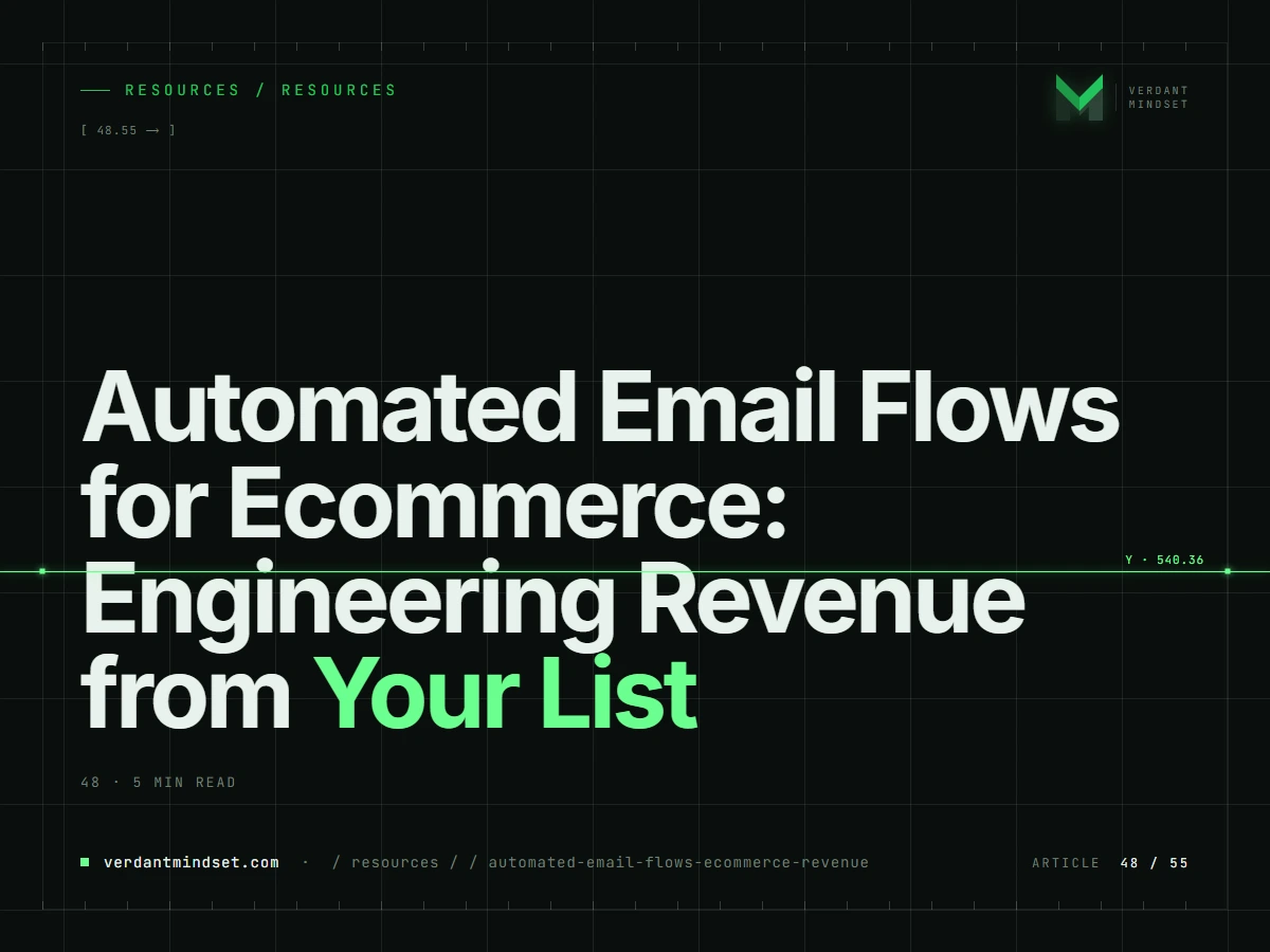 Automated Email Flows for Ecommerce: Engineering Revenue from Your List