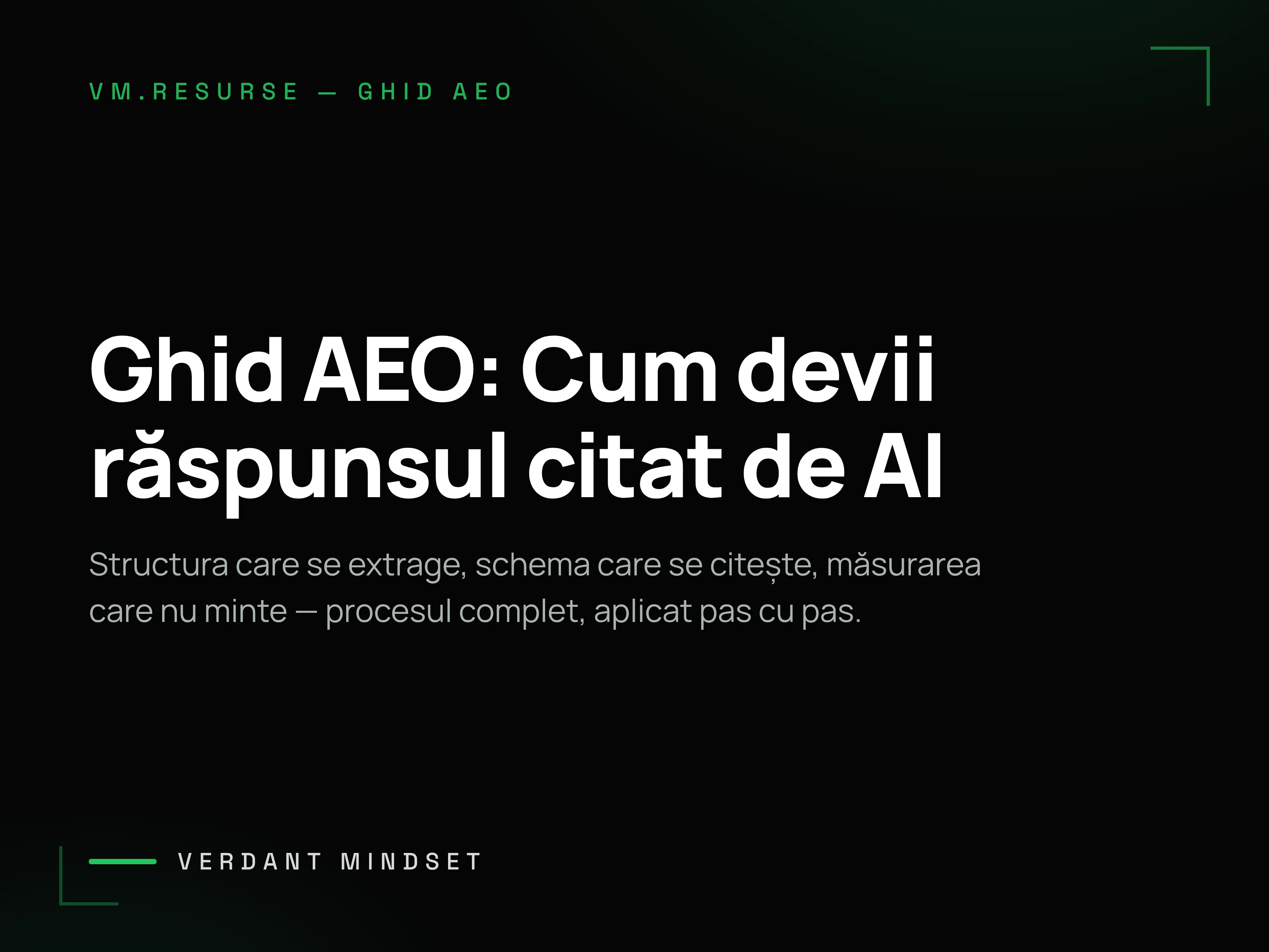 Ghid AEO — cum devii răspunsul citat de AI