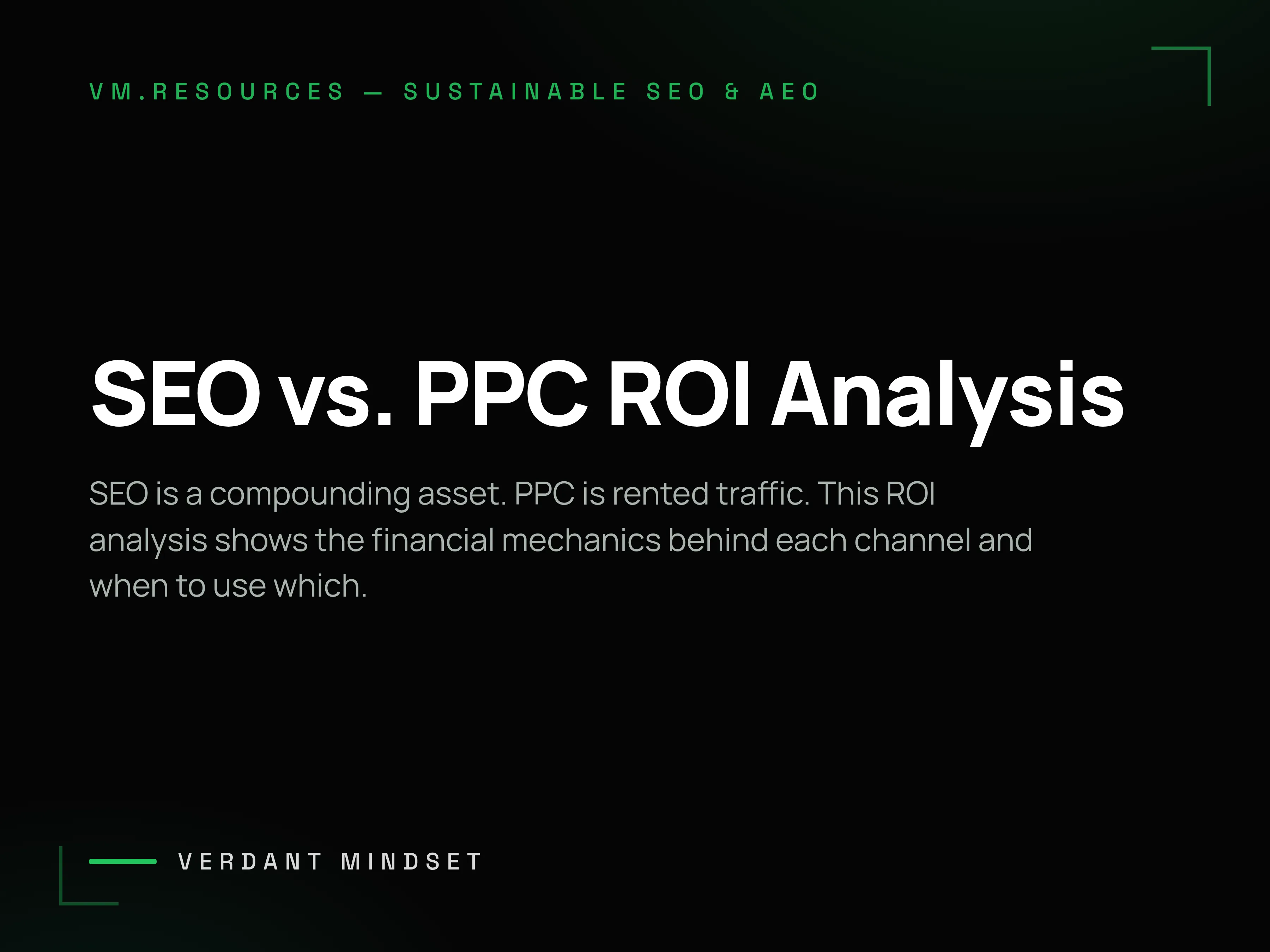 SEO vs. PPC: ROI Analysis — Exponential Asset vs. Linear Spend