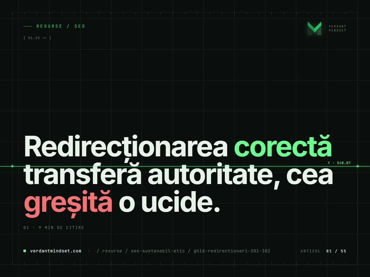 Ghidul tehnic al redirecționărilor — când să folosești 301, 302 sau 410?
