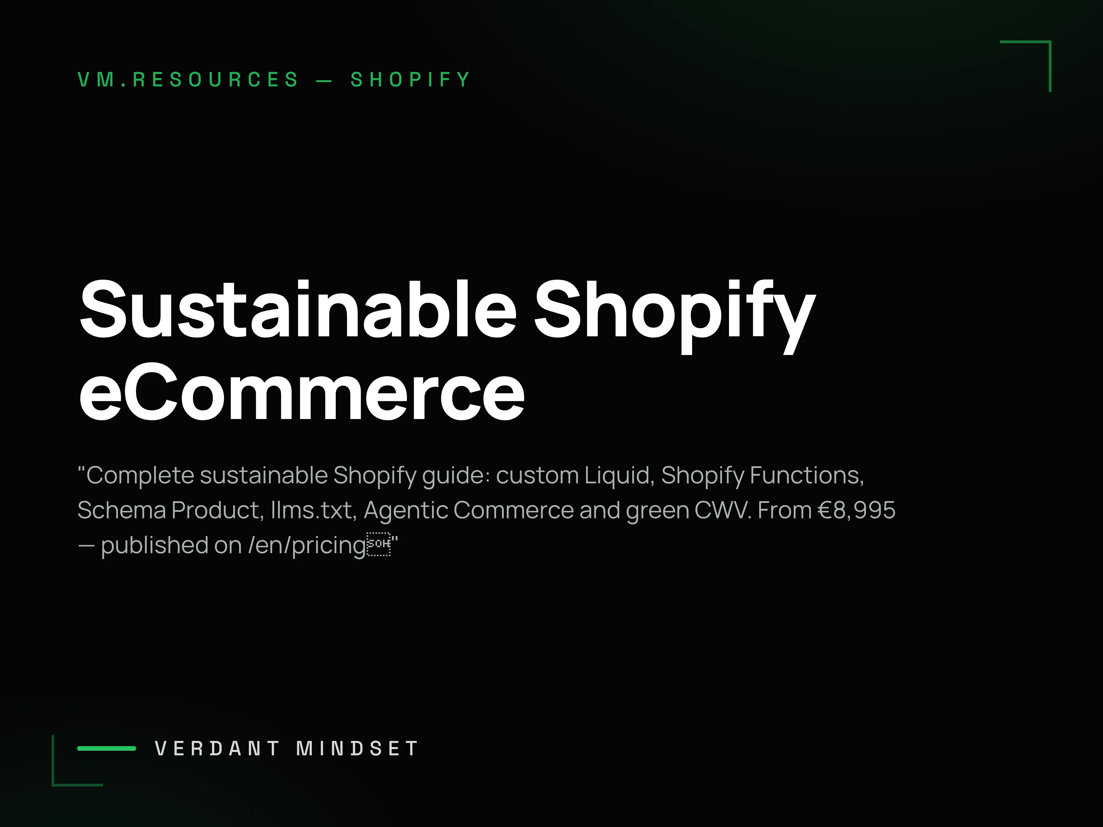 Sustainable Shopify eCommerce — Performance, Not Just a Pretty Theme