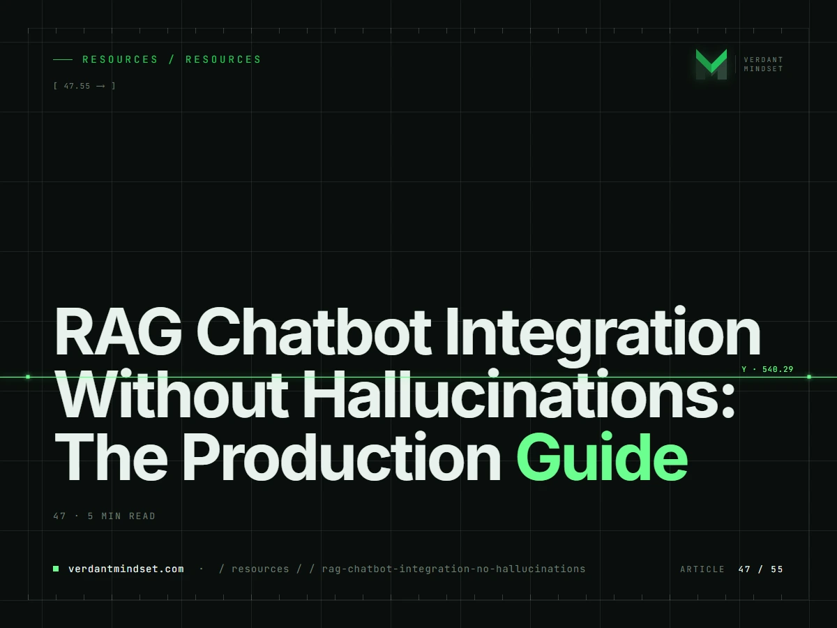 RAG Chatbot Integration Without Hallucinations: The Production Guide
