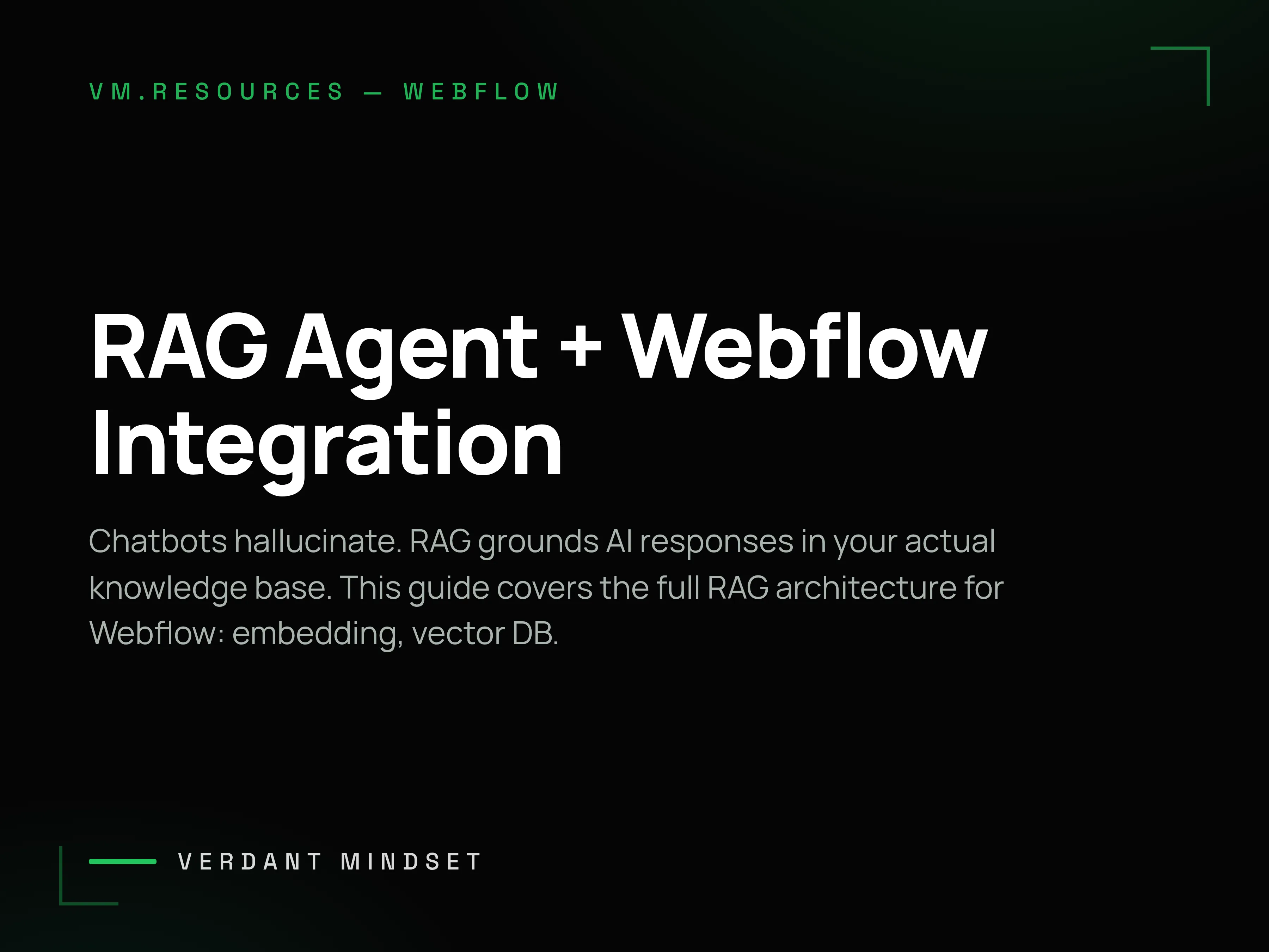RAG Agent + Webflow Integration: Building an Intelligent Knowledge Base