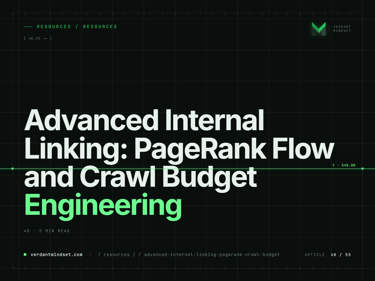 Advanced Internal Linking: PageRank Flow and Crawl Budget Engineering