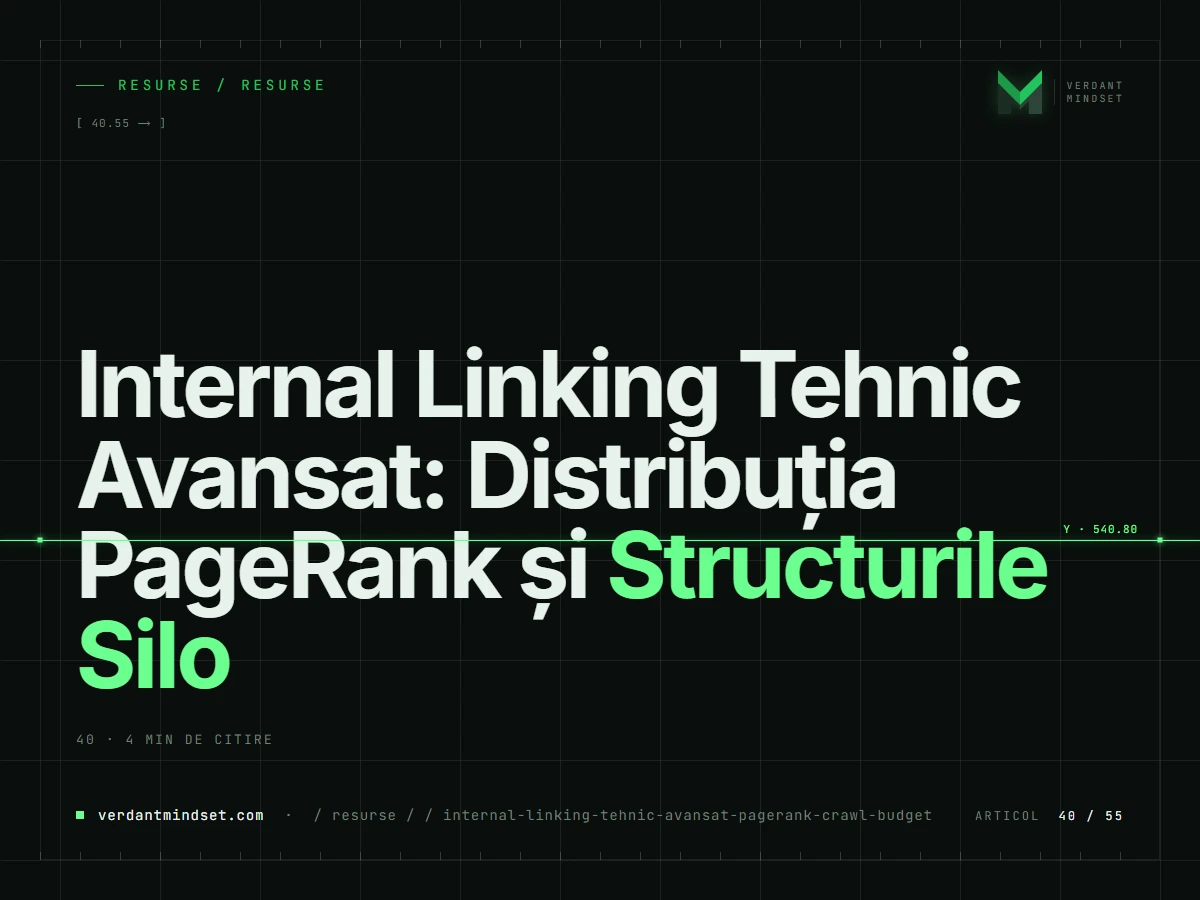Internal Linking Tehnic Avansat: Distribuția PageRank și Structurile Silo