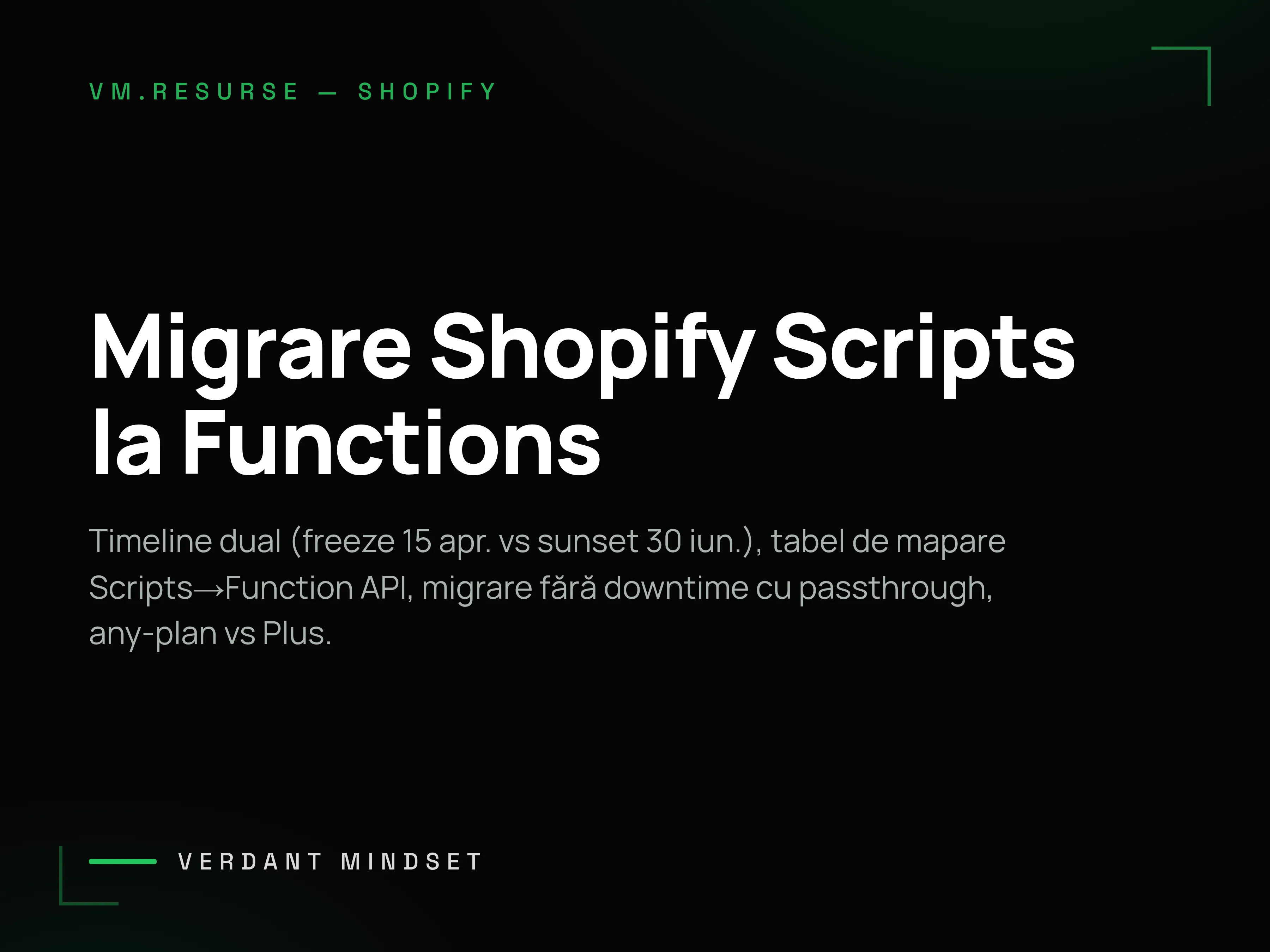 Migrare Shopify de la Scripts la Functions înainte de 30 iunie 2026