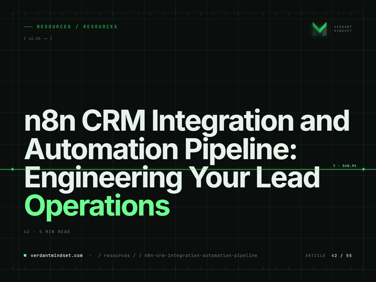 n8n CRM Integration and Automation Pipeline: Engineering Your Lead Operations