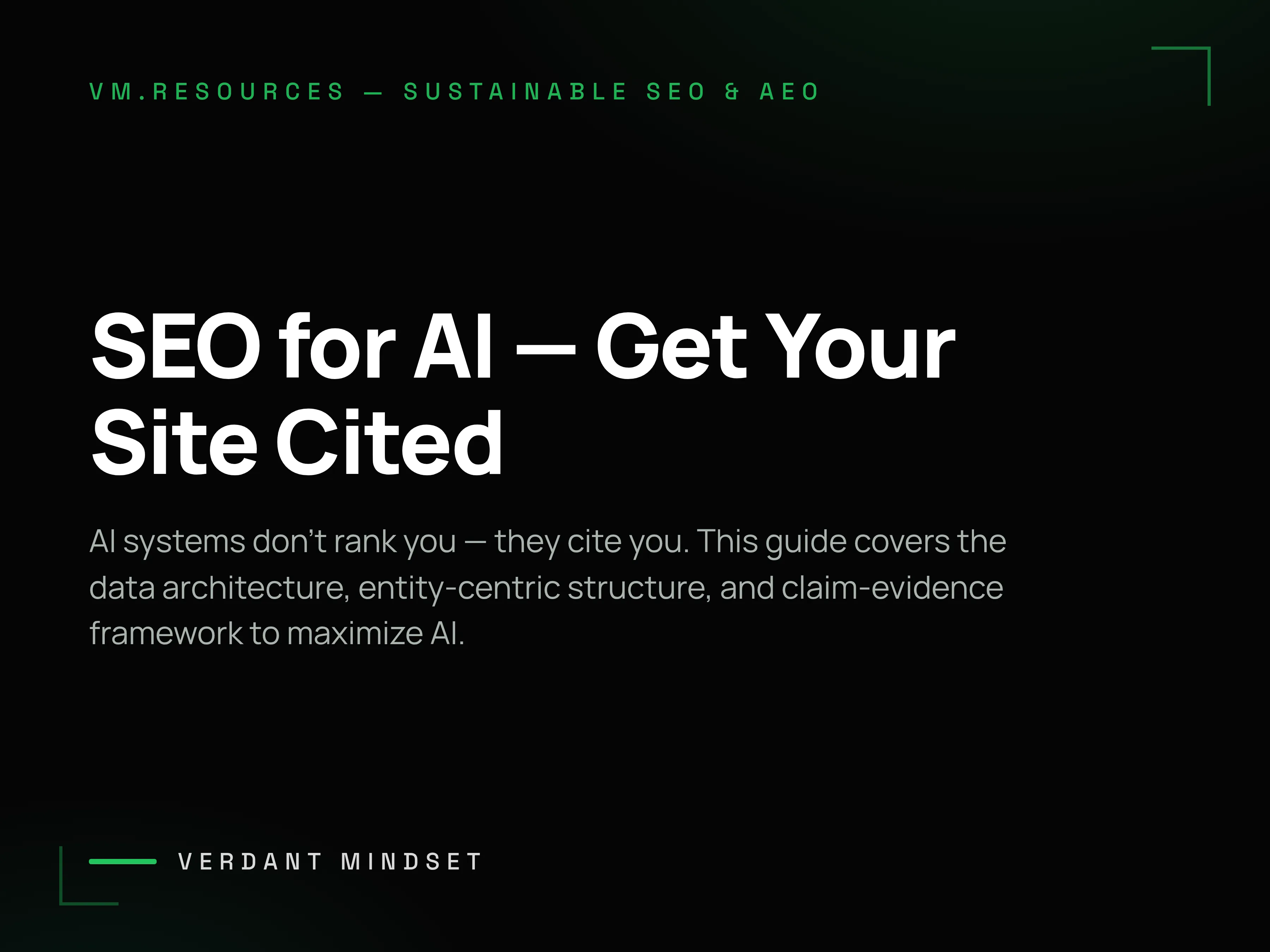 SEO Optimization for AI: Data Architecture That Gets You Cited