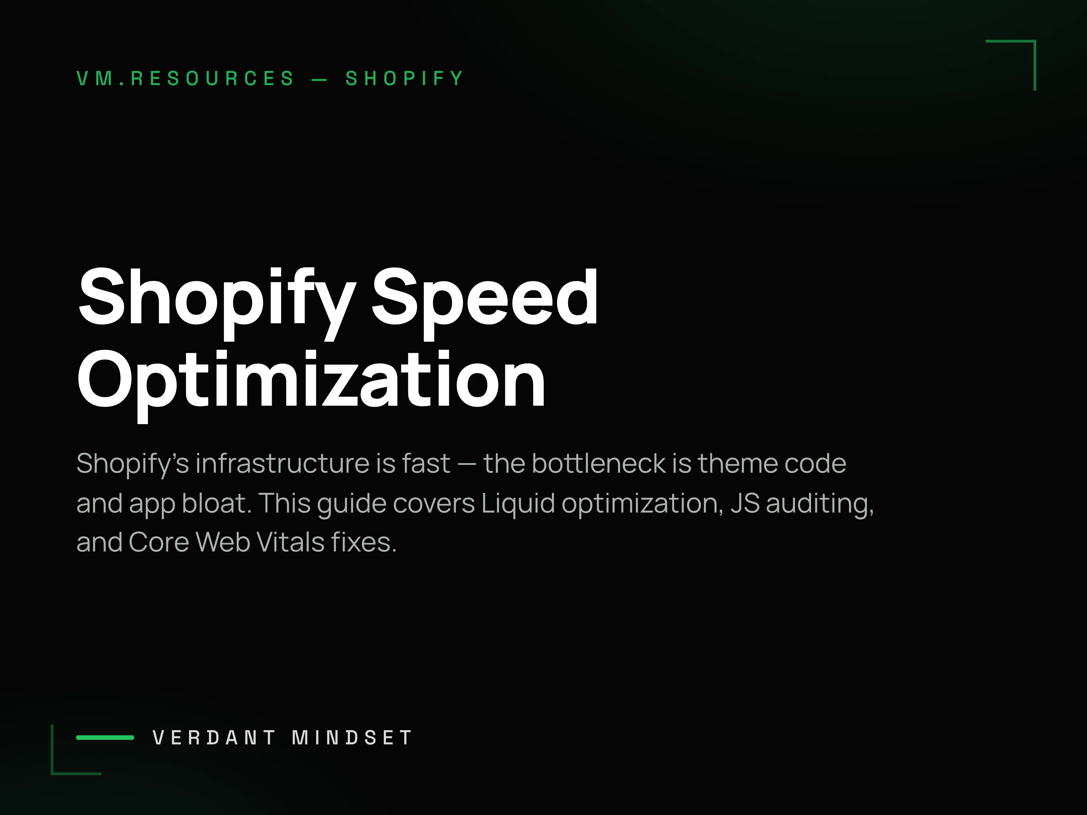 Shopify Speed Optimization: Liquid, Custom Code, and Core Web Vitals