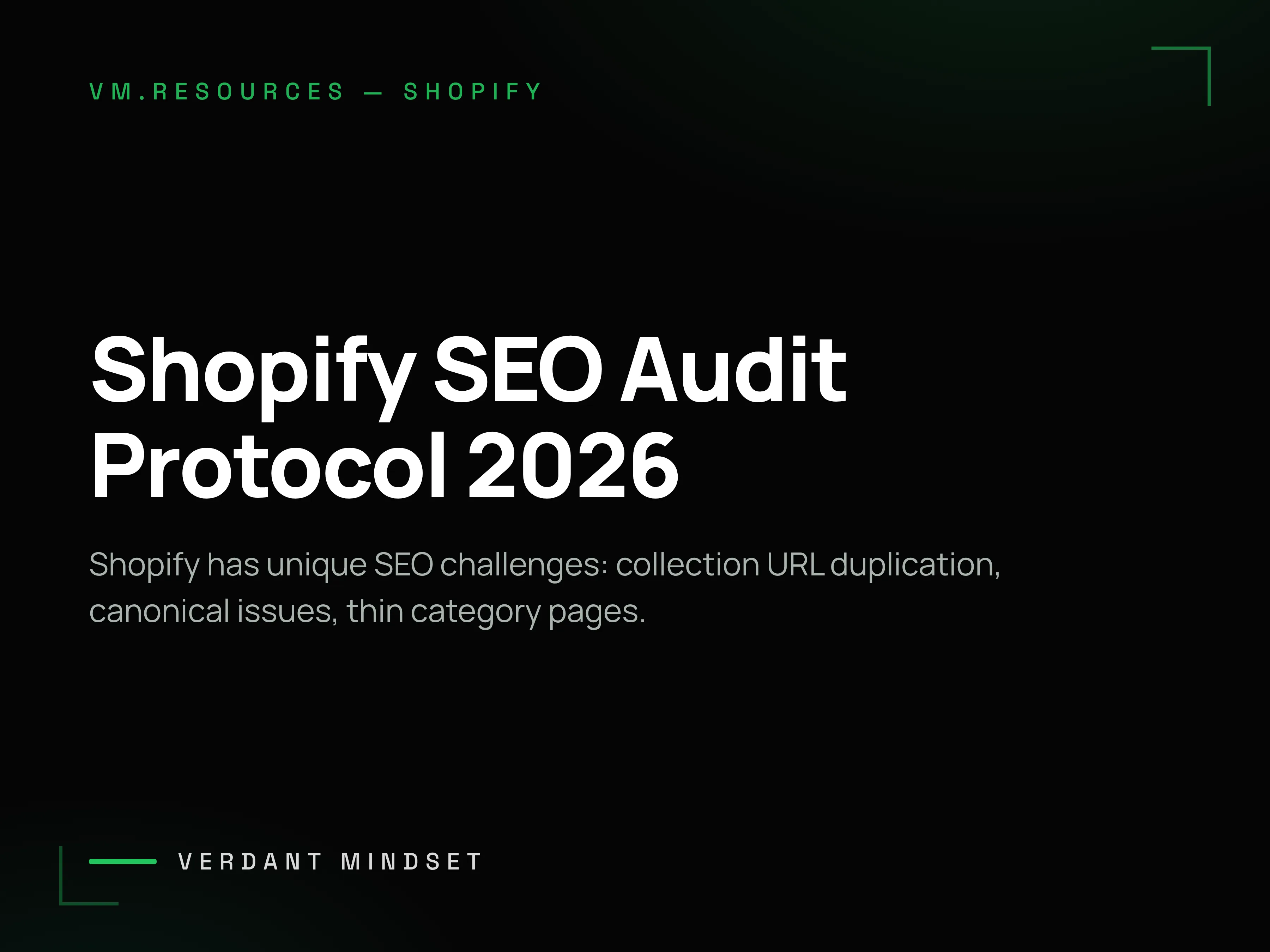 Shopify SEO Audit Protocol 2026: The Complete Technical Checklist