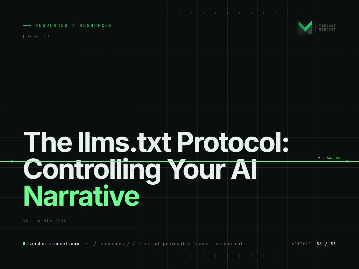 The llms.txt Protocol: Controlling Your AI Narrative