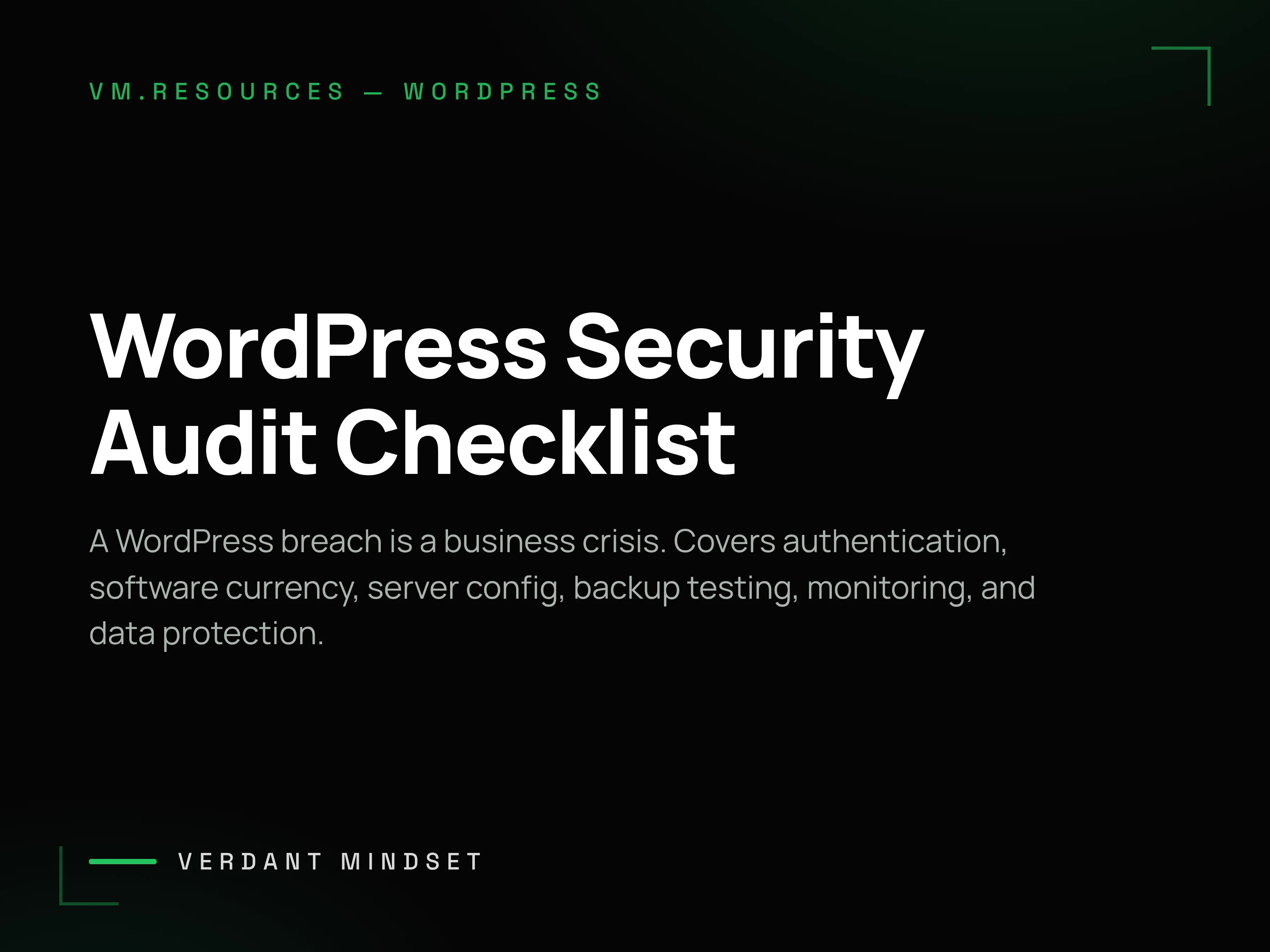WordPress Security Audit Checklist for B2B: Protecting Your Business Asset