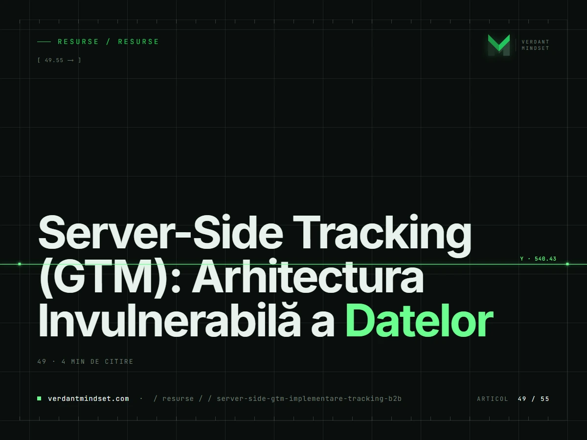 Server-Side Tracking (GTM): Arhitectura Invulnerabilă a Datelor
