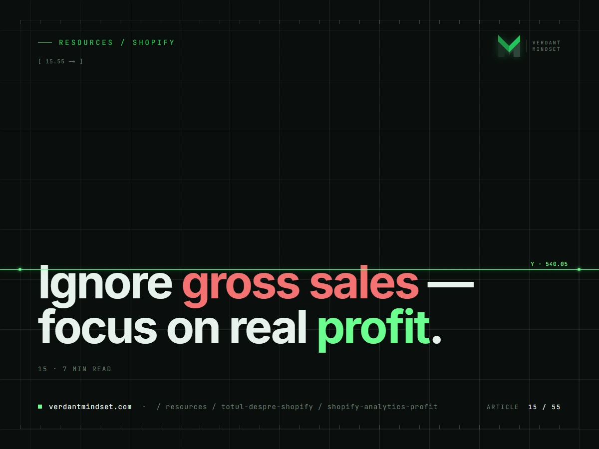 Shopify Analytics & Profit: Reading the Numbers That Actually Matter