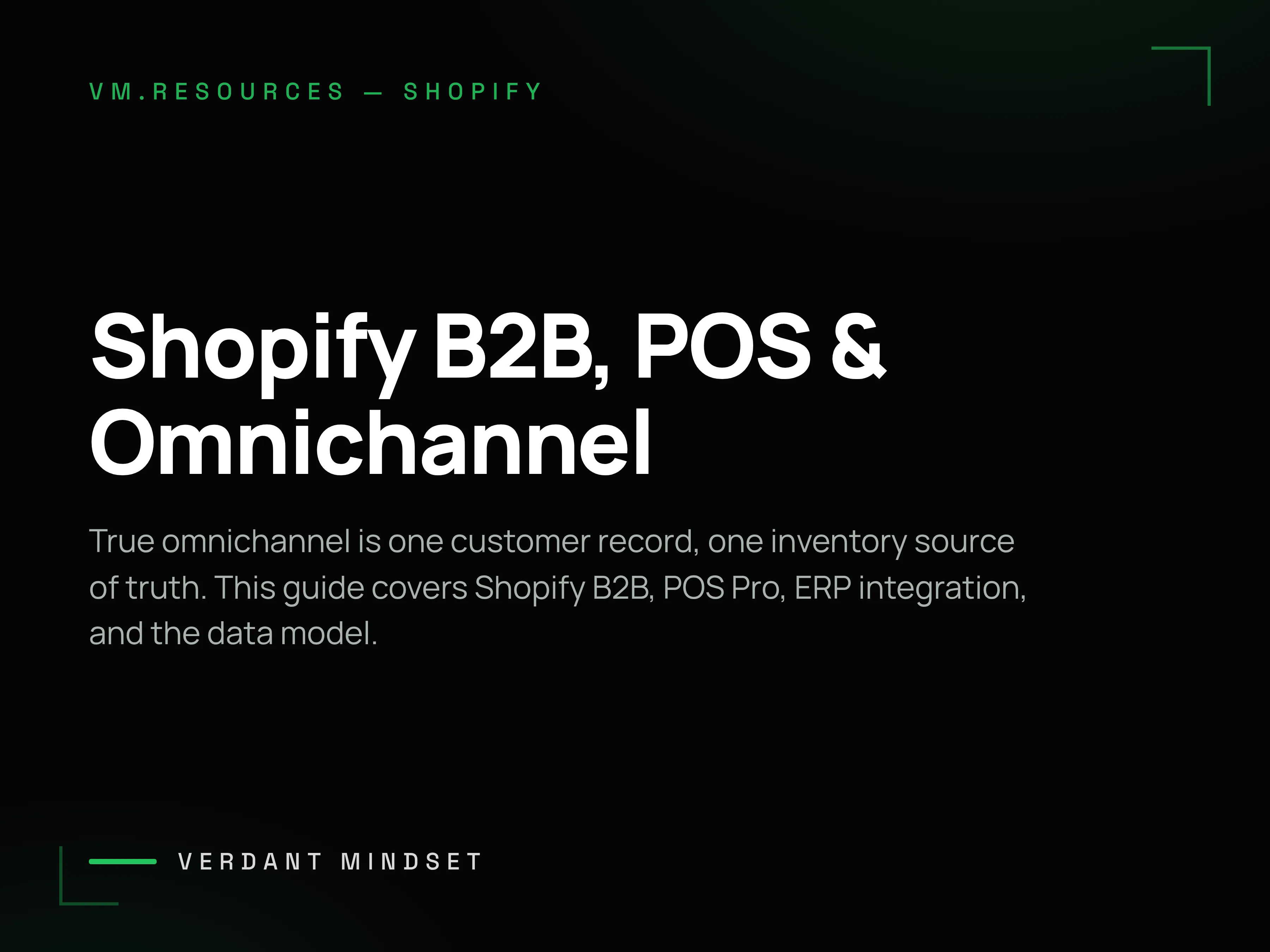 Shopify B2B, POS, and Omnichannel: Engineering the Unified Commerce Stack