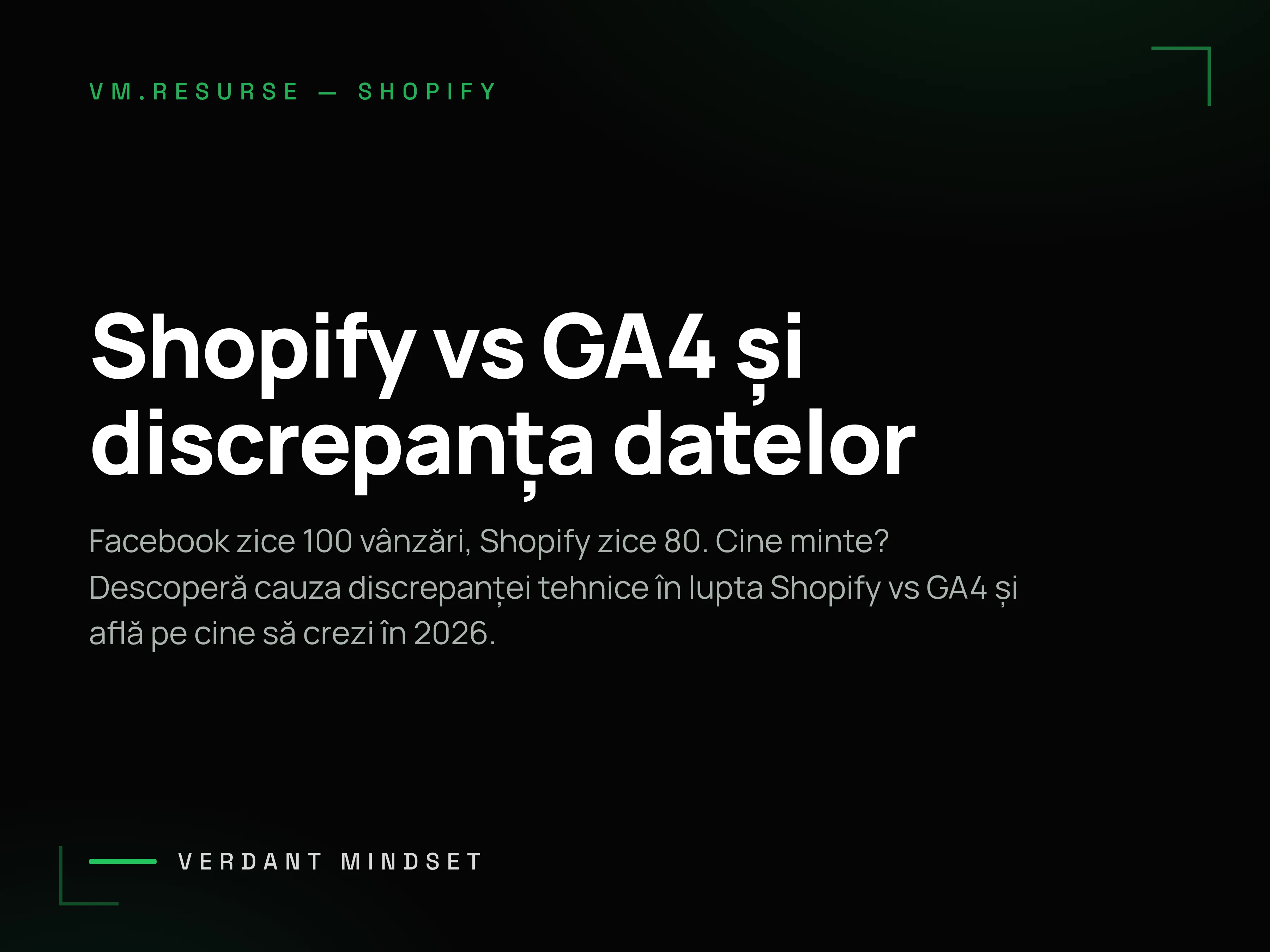 De ce nu se potrivesc datele între Shopify și GA4