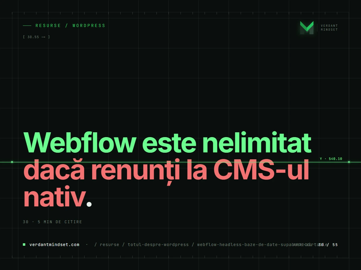 Webflow headless baze de date. Cum să spargi limitele CMS-ului nativ prin Supabase și Airtable