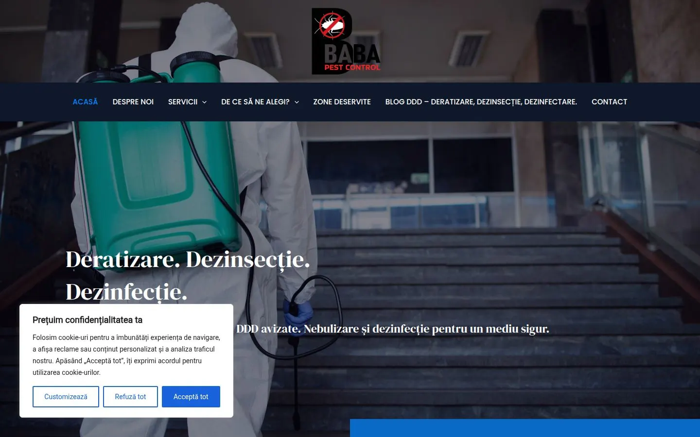 Site live Babapest Control — construit de Verdant Mindset