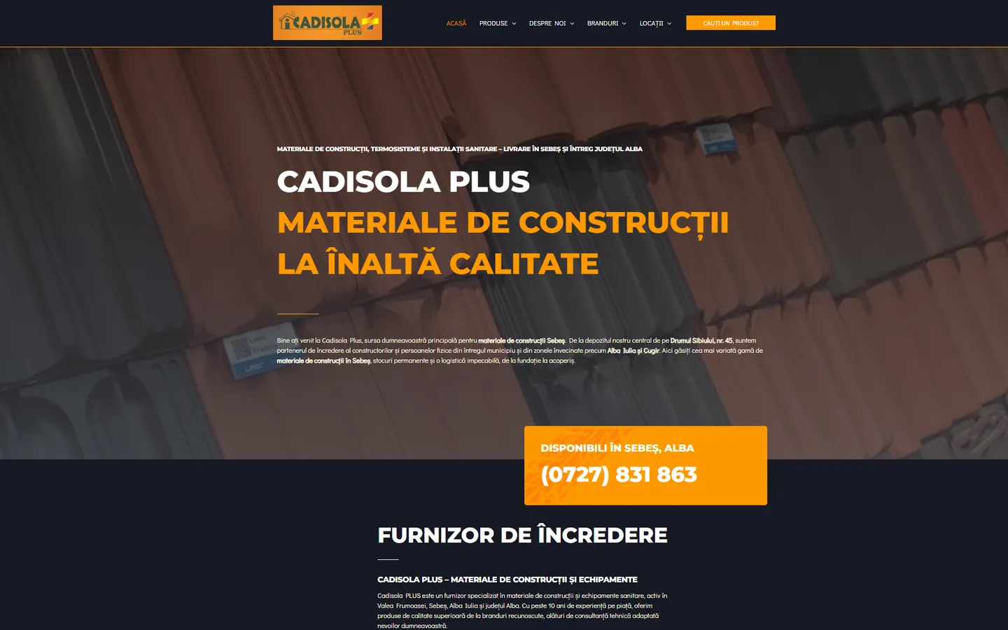 Site live Cadisola Plus — construit de Verdant Mindset