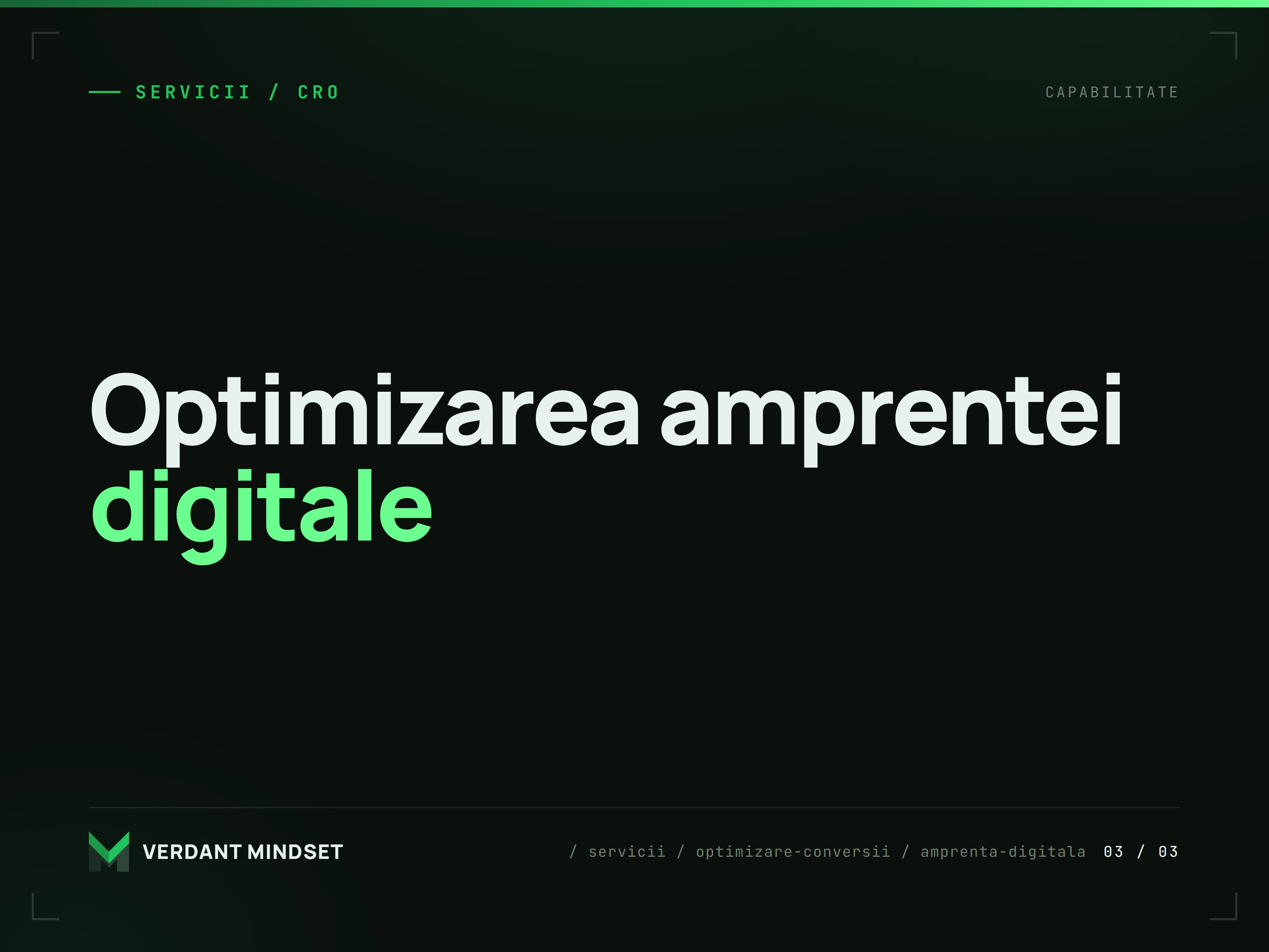 Optimizare viteză și amprentă digitală
