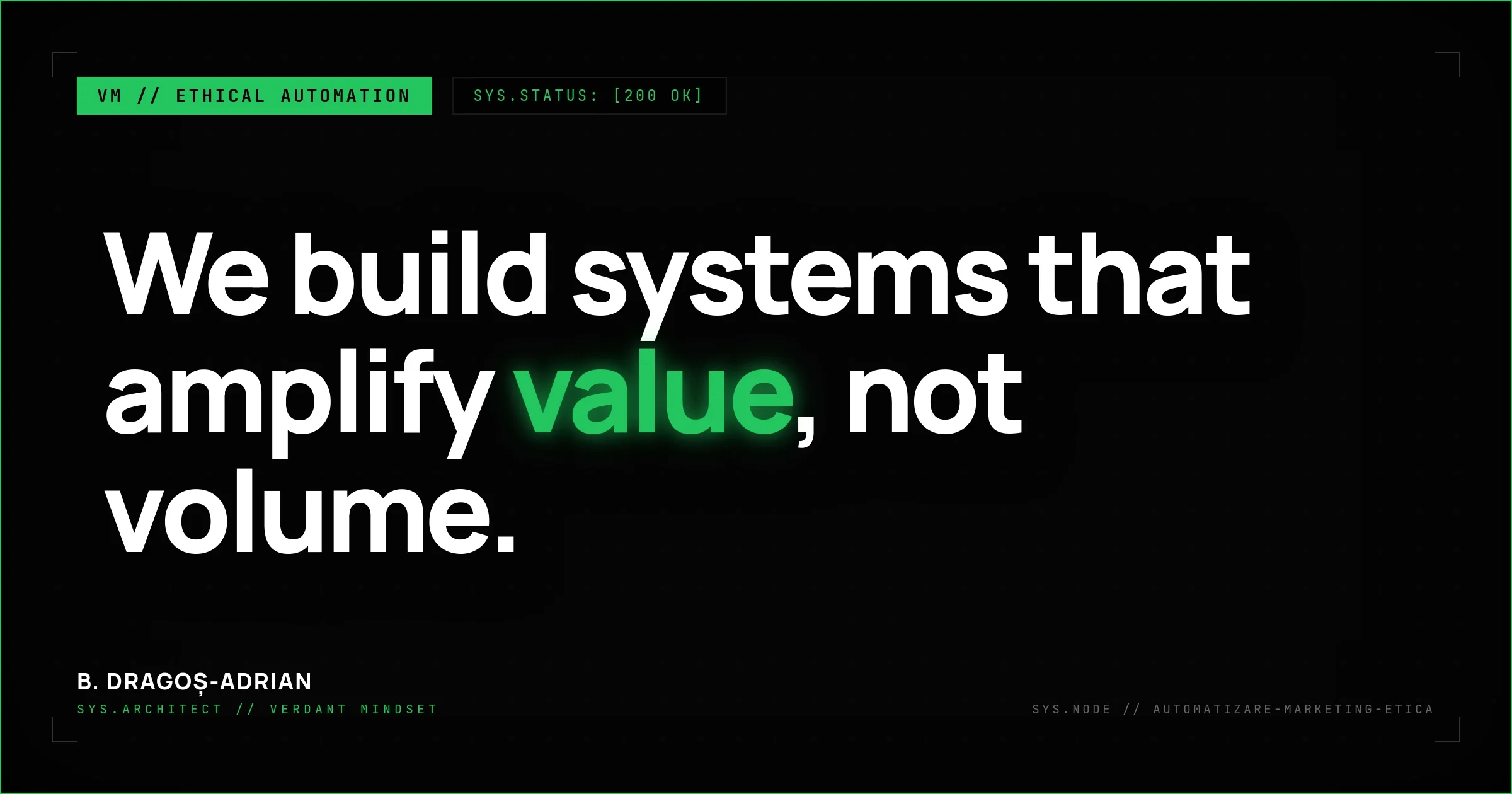 Ethical marketing automation