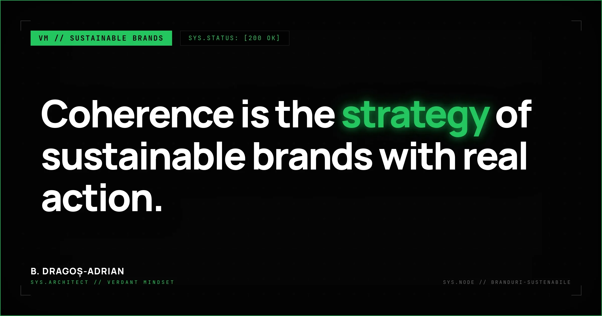 Marketing consulting for sustainable brands
