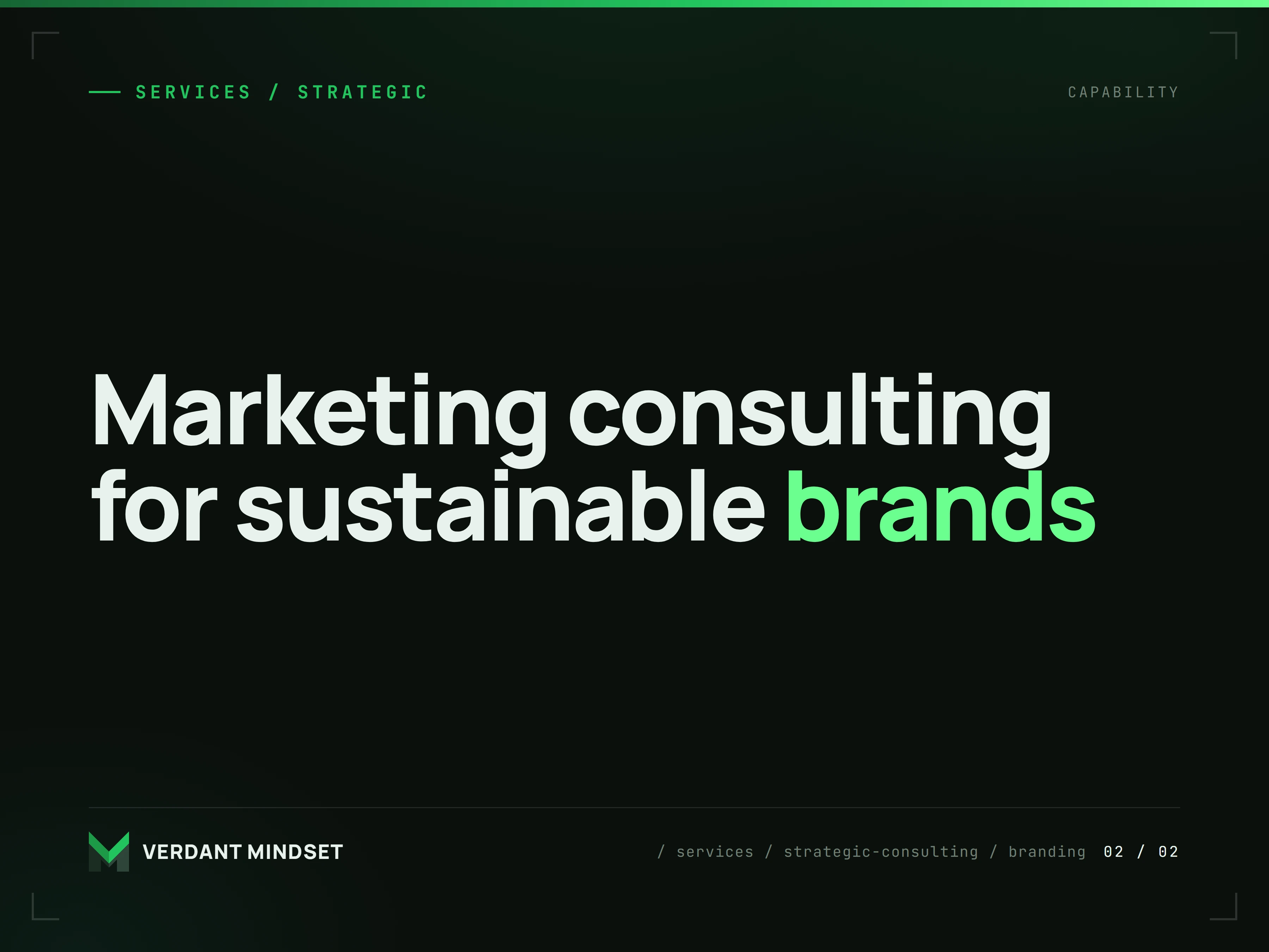 Marketing consulting for sustainable brands
