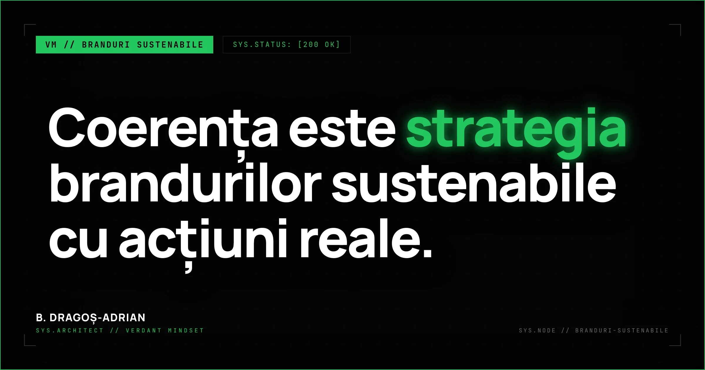 Consultanță marketing pentru branduri sustenabile