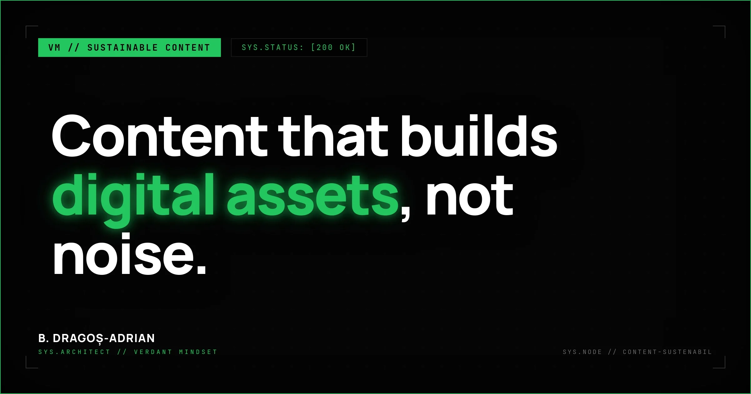 Sustainable content marketing