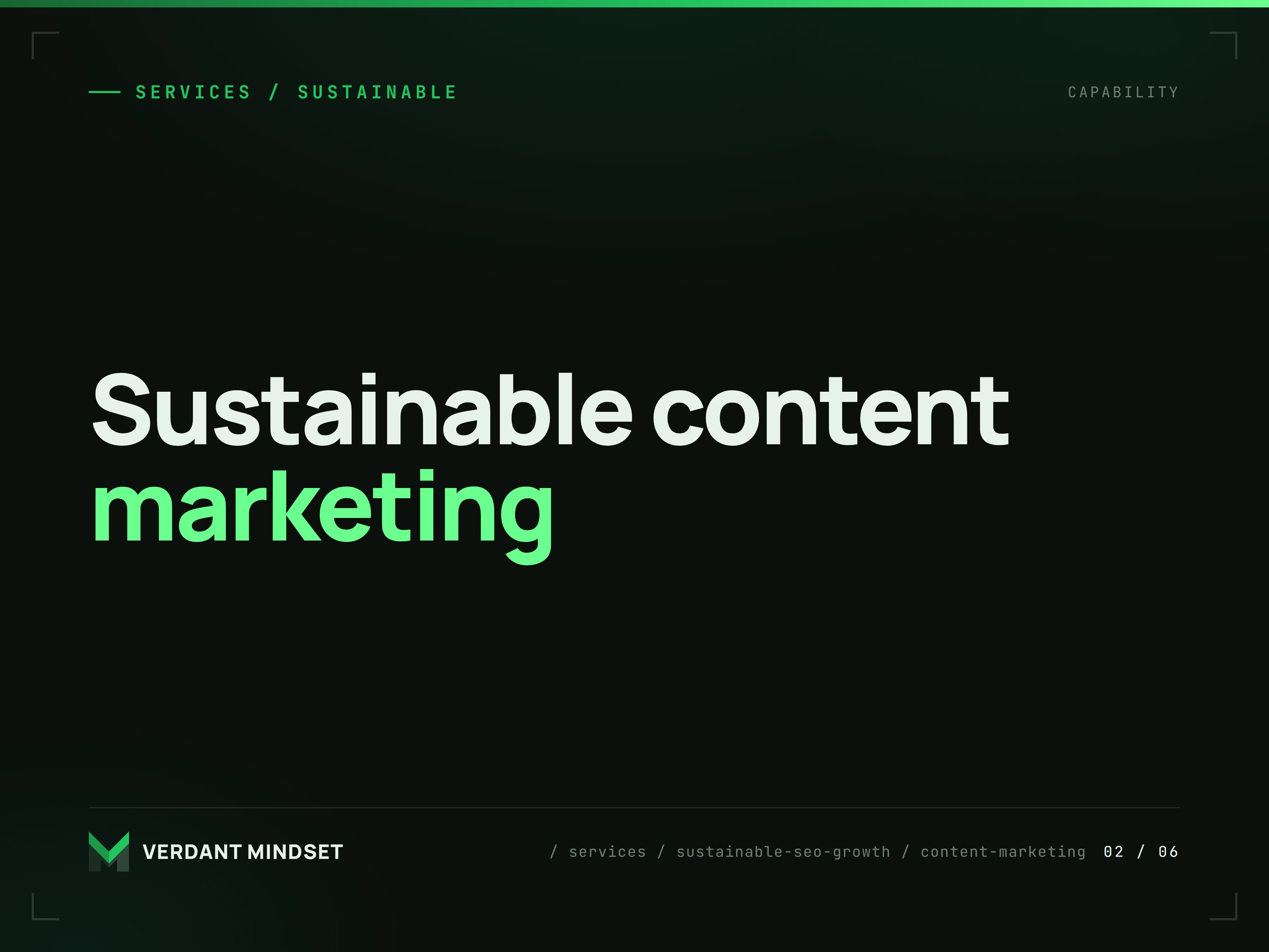 Sustainable content marketing