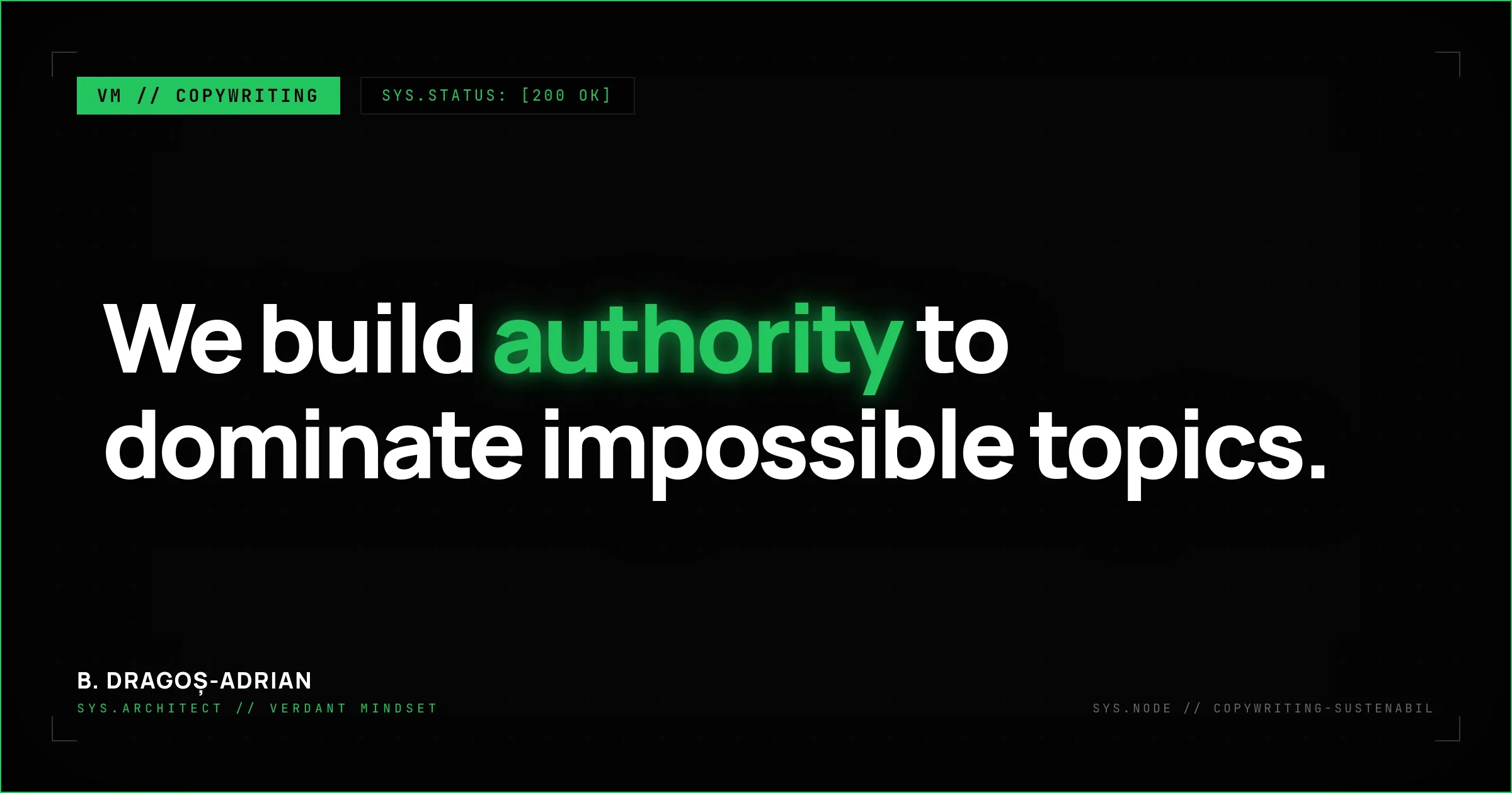 Sustainable copywriting