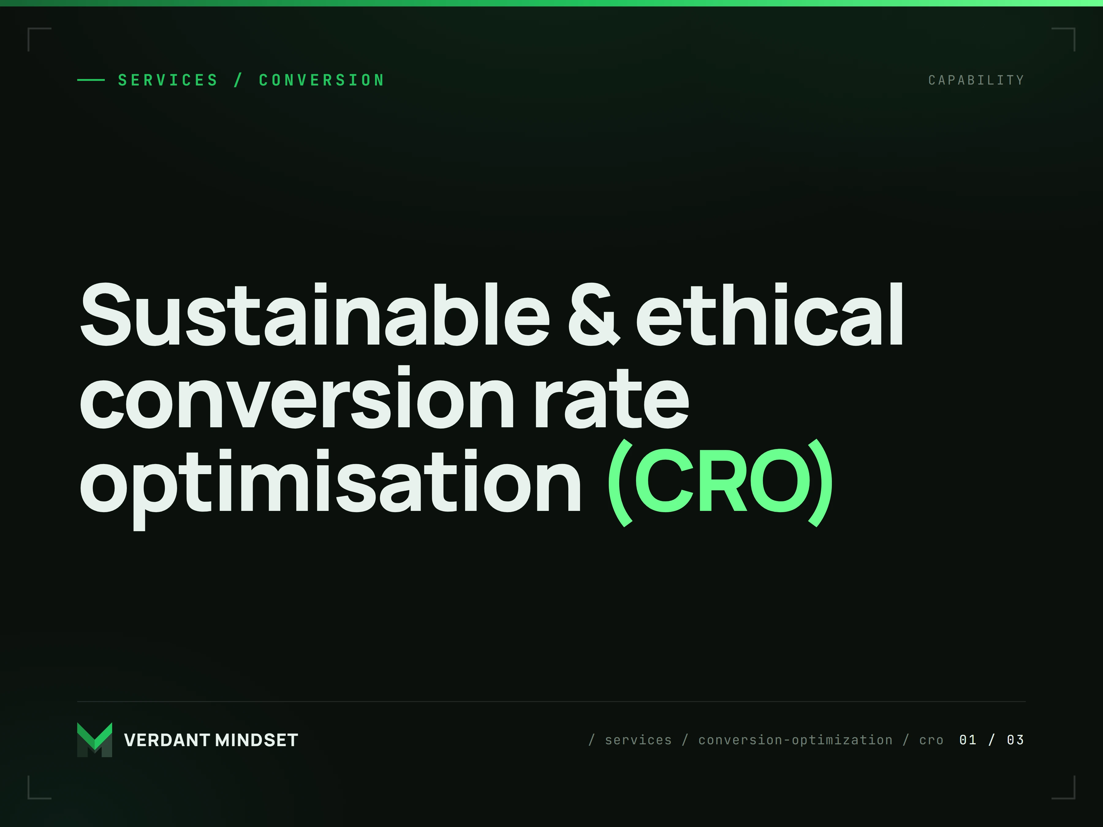 Sustainable & ethical conversion rate optimisation (CRO)