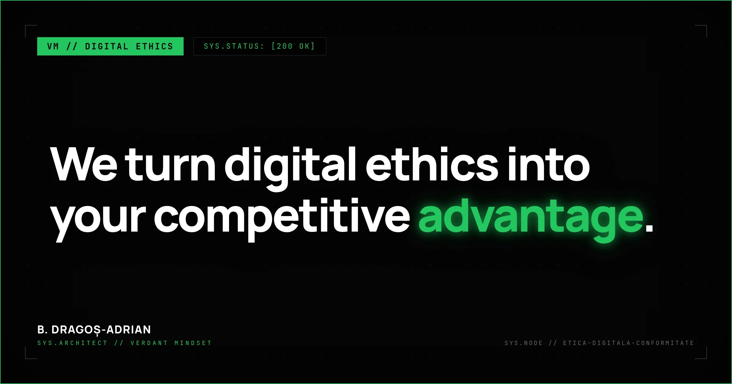 Digital ethics & sustainable compliance