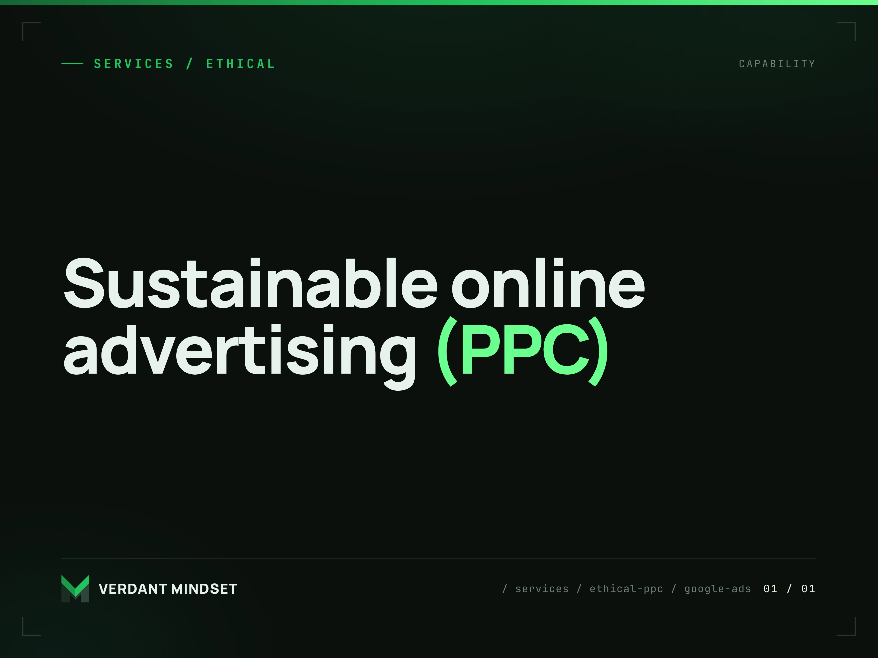 Sustainable online advertising (PPC)