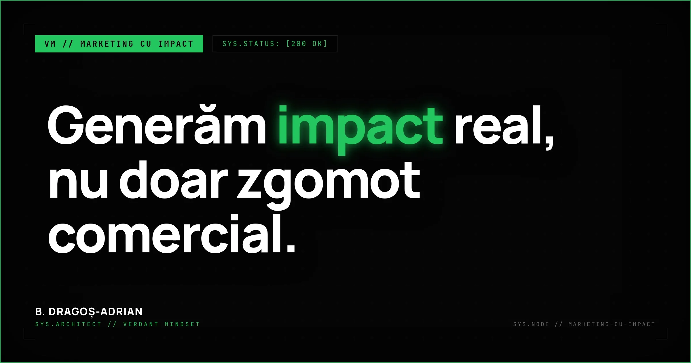 Marketing cu impact (social & ecologic)