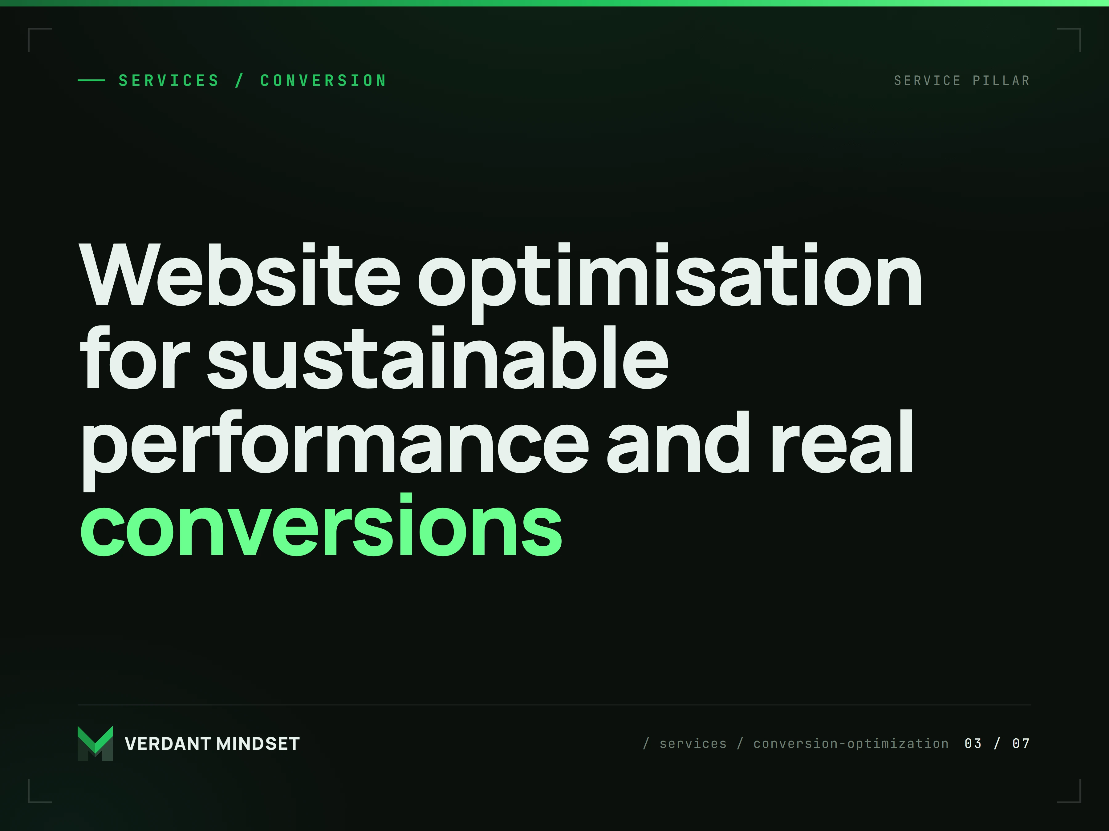 Website optimisation for sustainable performance and real conversions