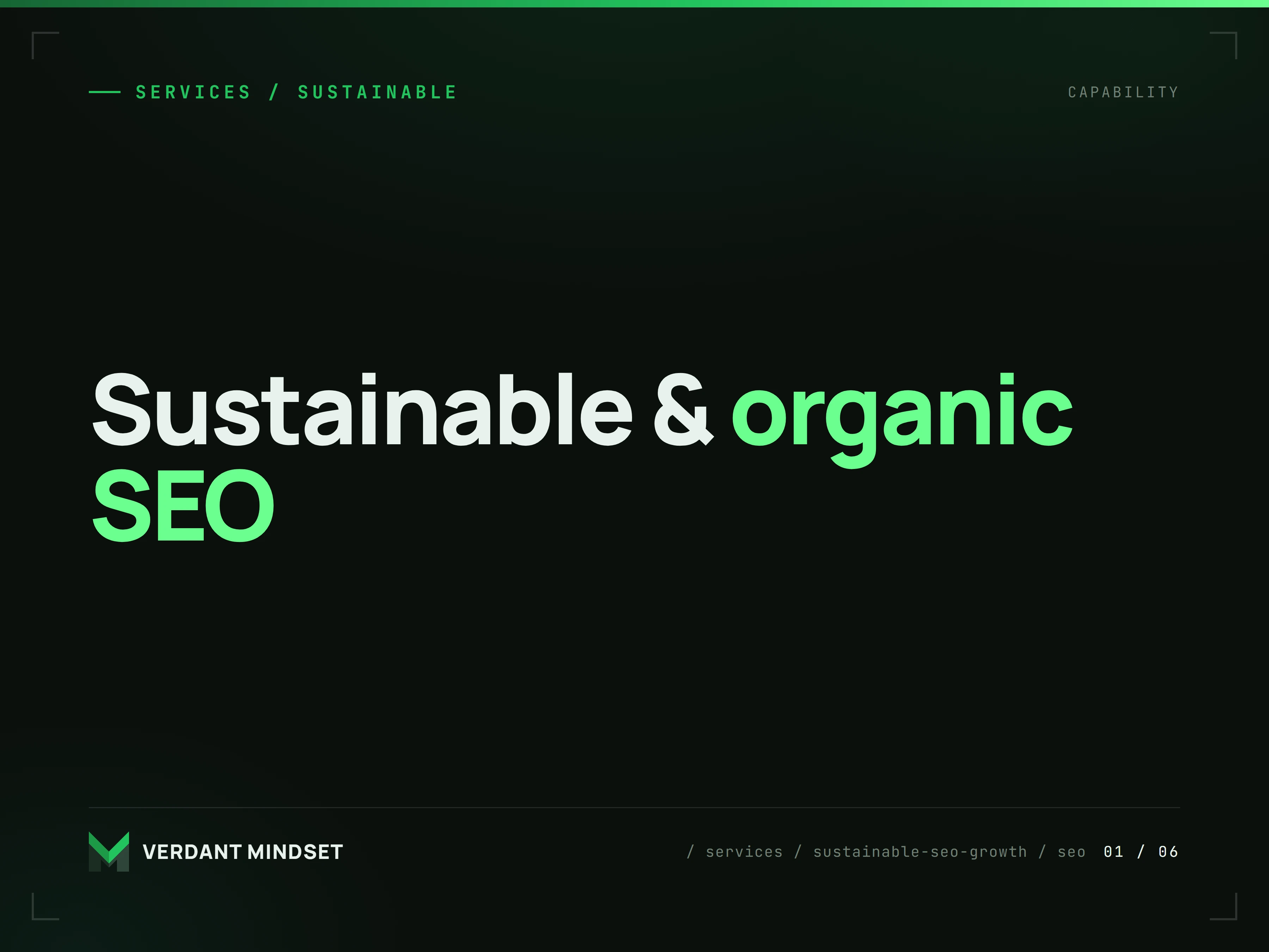 Sustainable & organic SEO