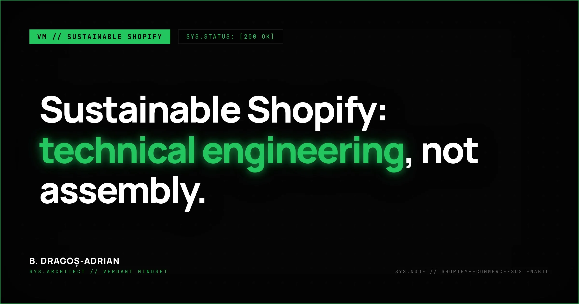 Sustainable Shopify eCommerce