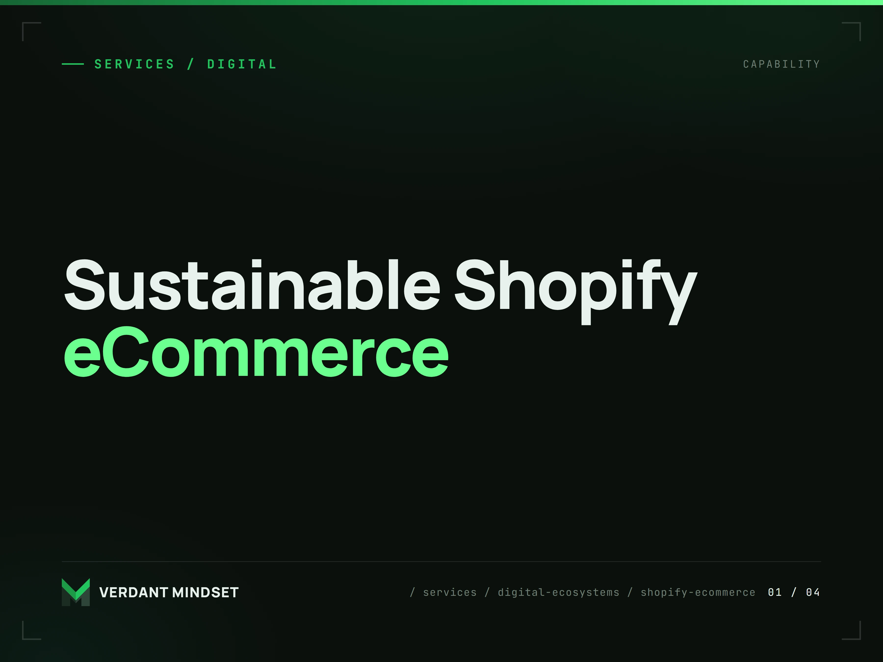 Sustainable Shopify eCommerce